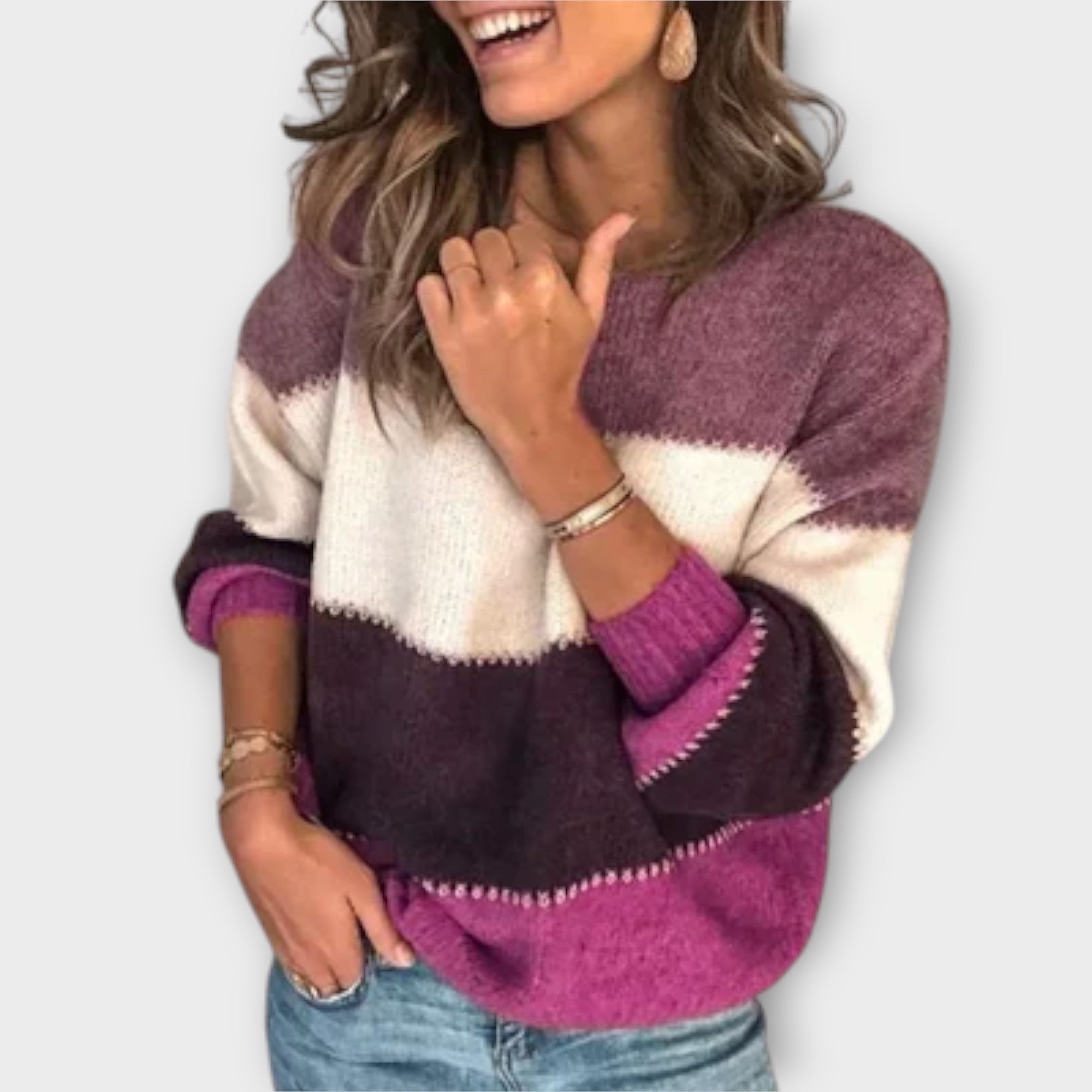 Elissa – Retro-Pullover aus weichem Strick