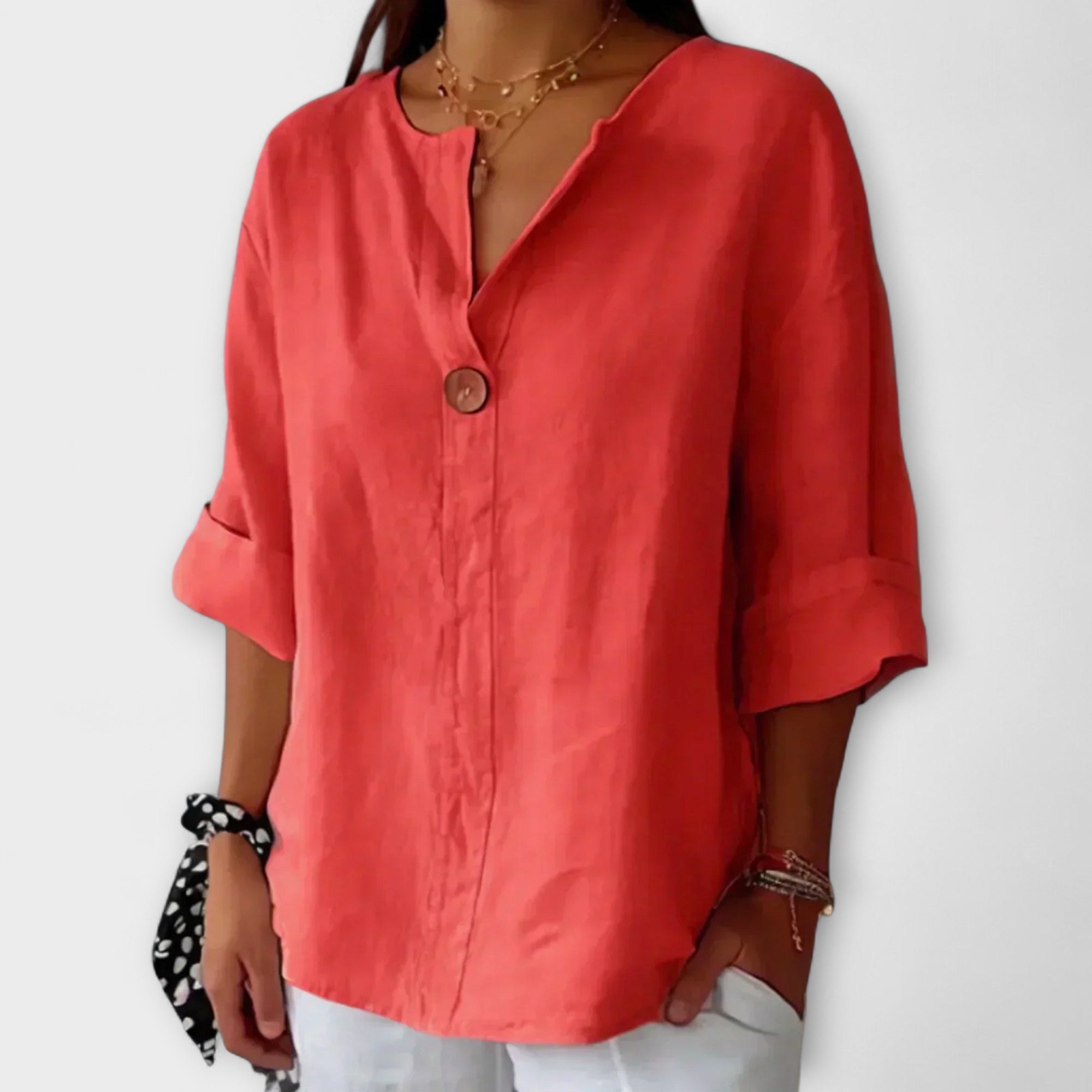Seretha – Stilvolle Bluse mit V-Ausschnitt Emma Fioretti