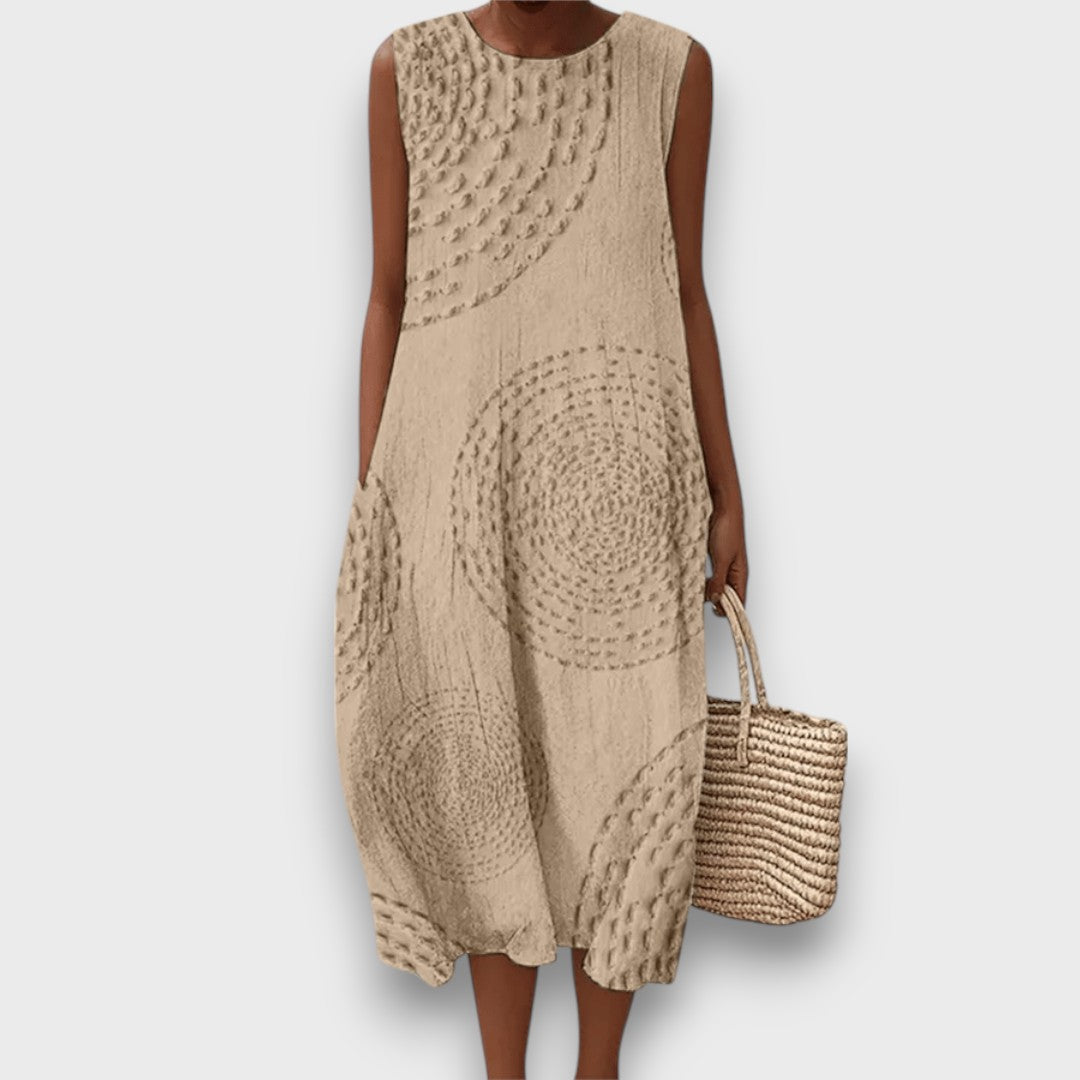 Talani – Ärmelloses Sommerkleid mit sanftem Print