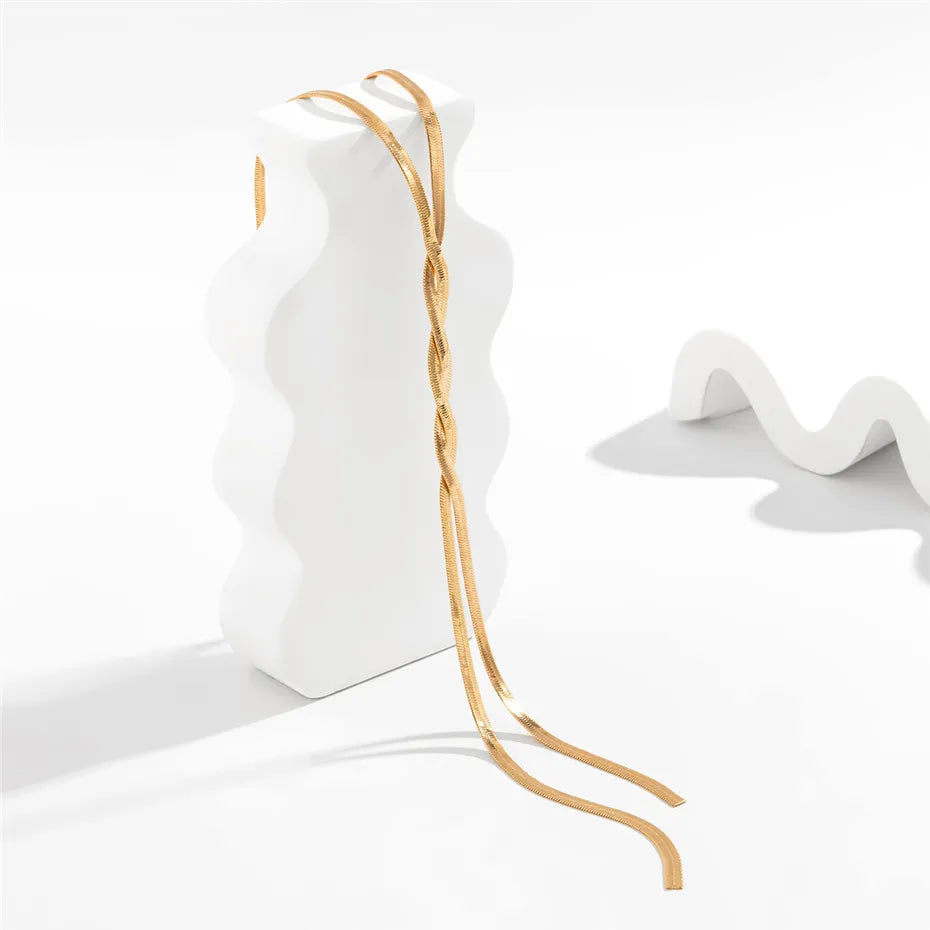 Flaira – Verstellbare Schlangenkette in Goldoptik