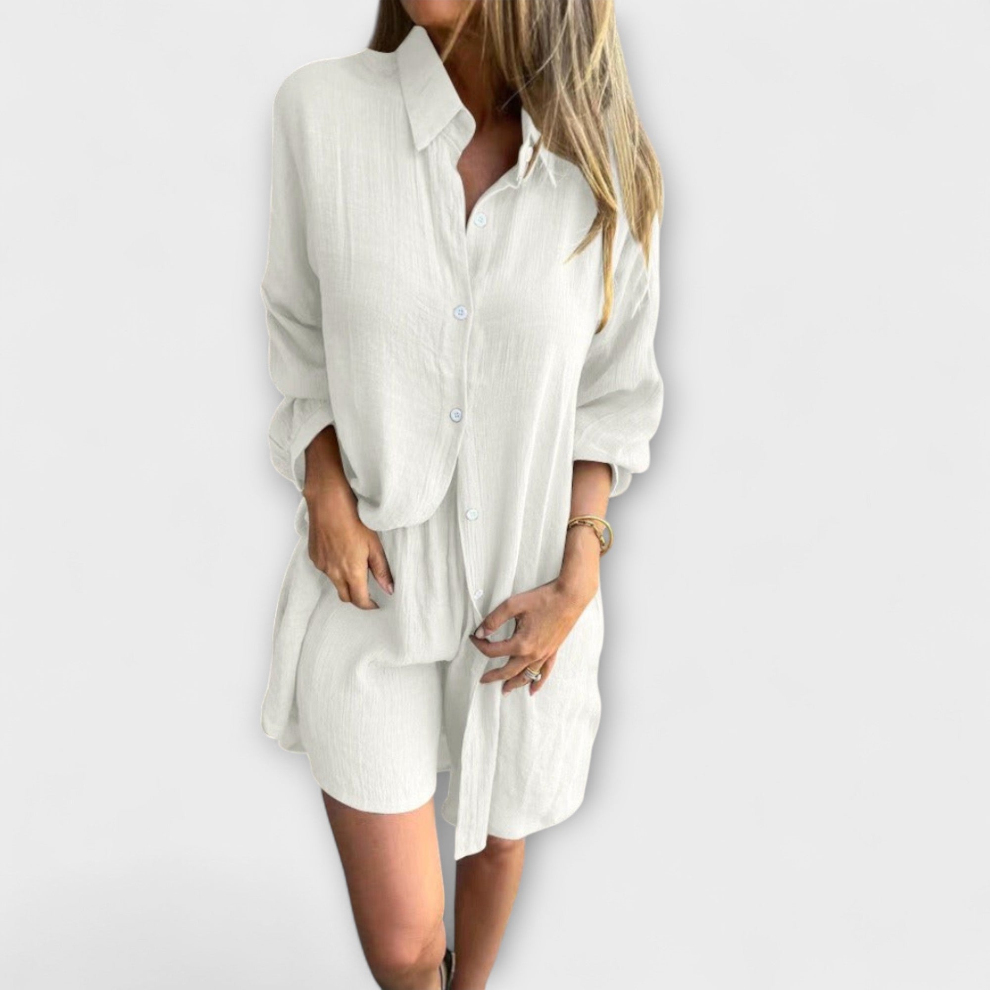 Serine – Zweiteiliges Sommer-Set mit Oversize-Bluse