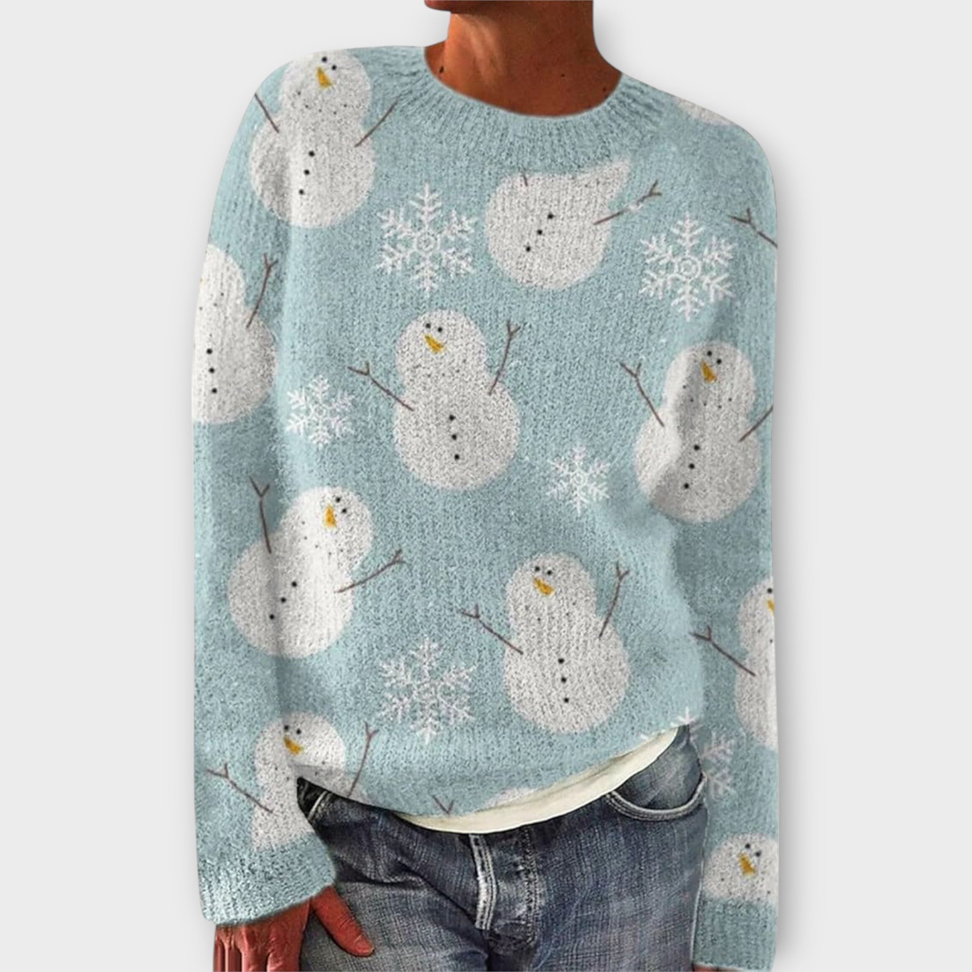 Simara – Kuscheliger Winter-Sweatshirt mit Muster