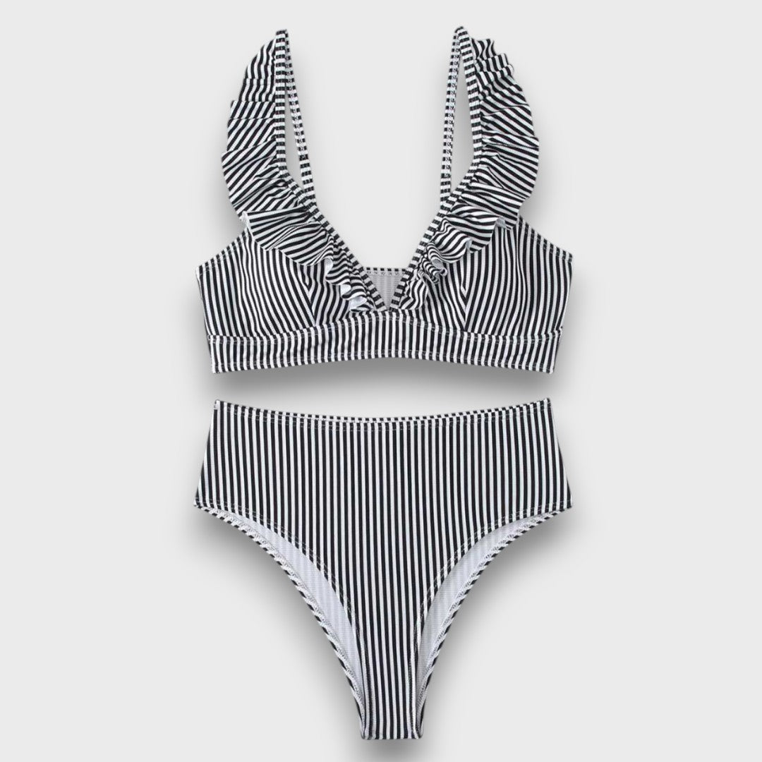 Sarena – Bikini mit Volant und High-Waist-Schnitt - Emma Fioretti