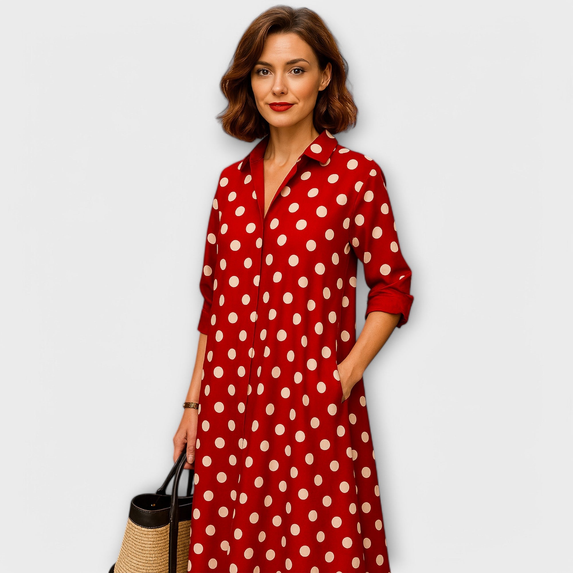 Maelinne – Zeitloses Hemdkleid mit Kragen