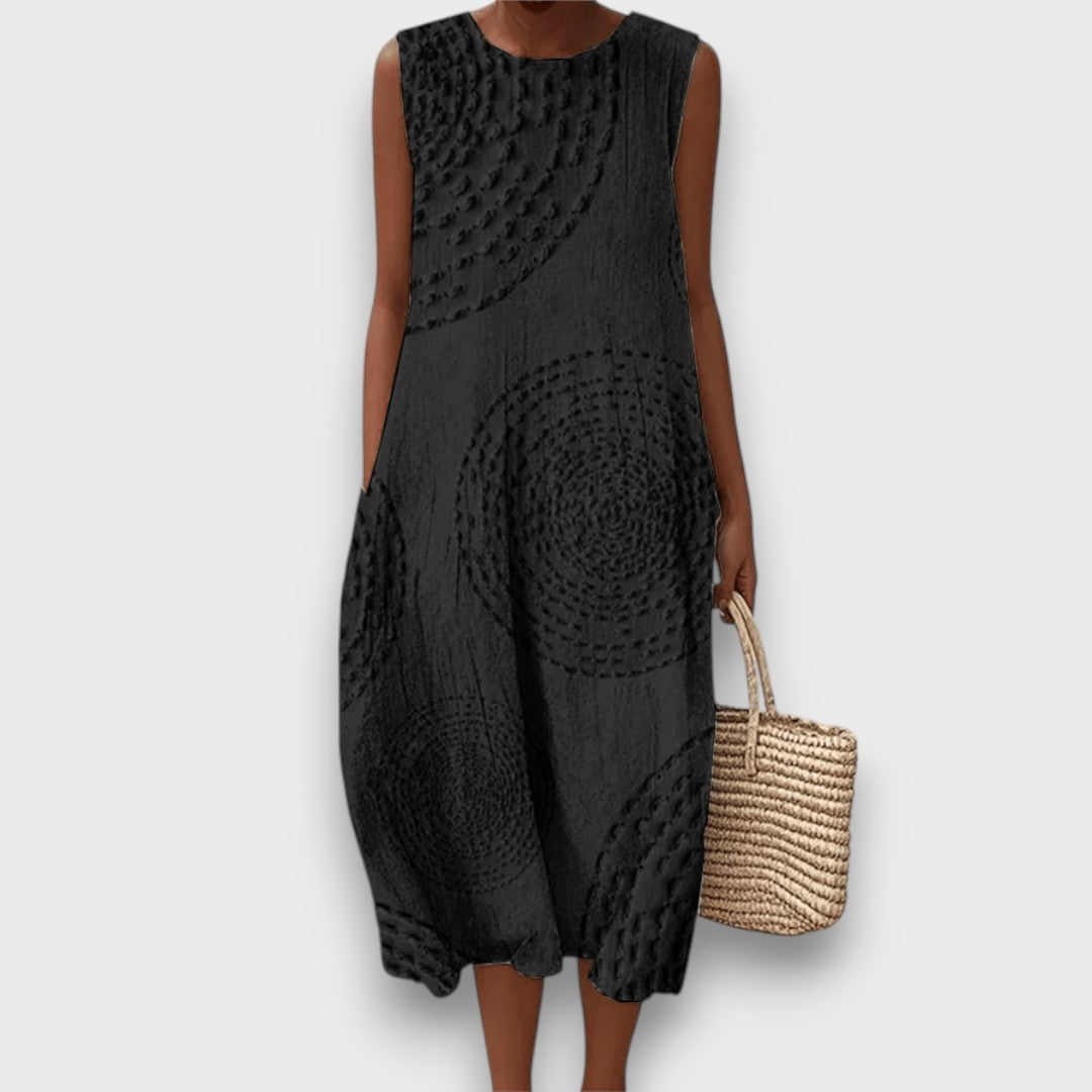 Talani – Ärmelloses Sommerkleid mit sanftem Print