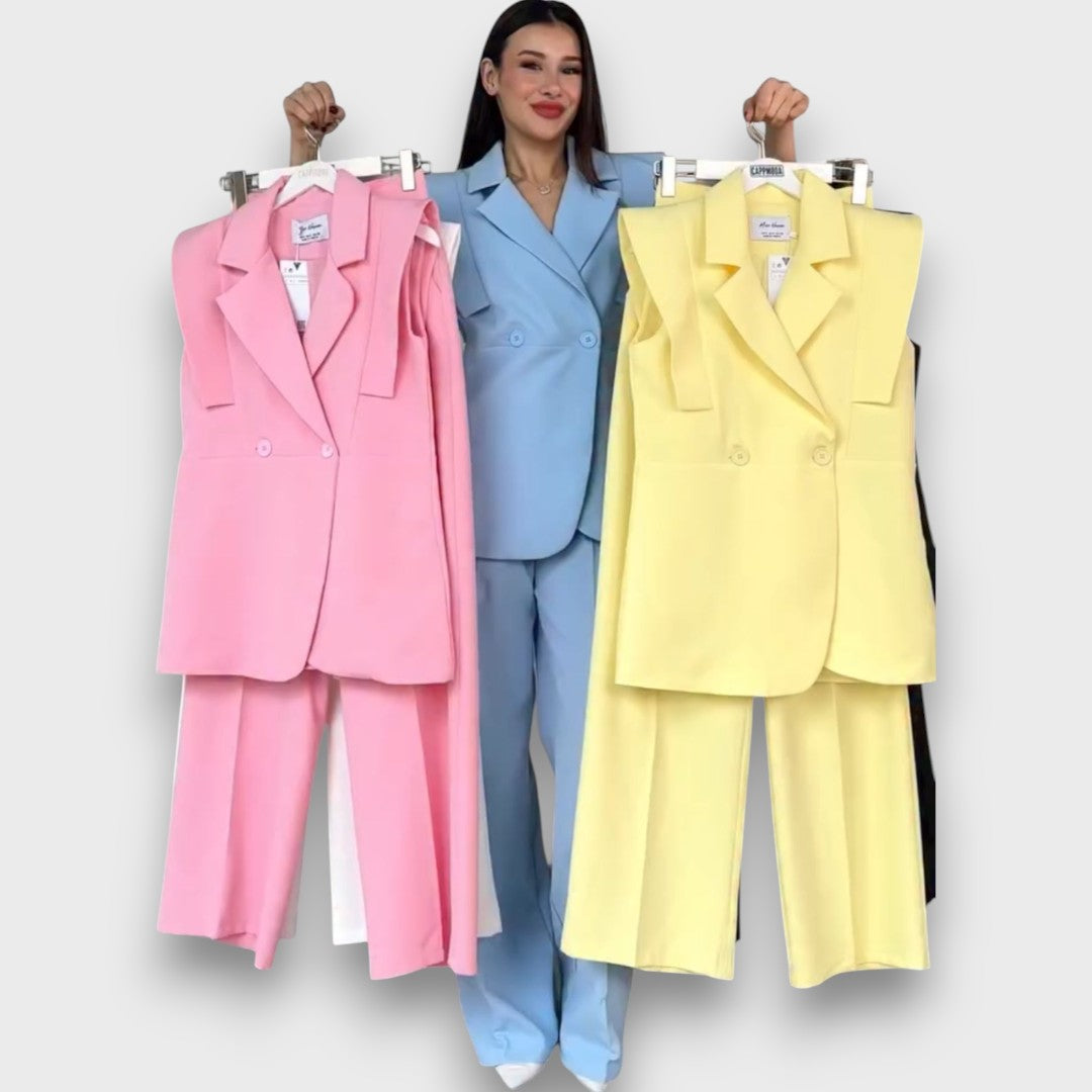 Olanda – Zweiteiler mit Oversize-Blazer und weiter Hose - Emma Fioretti