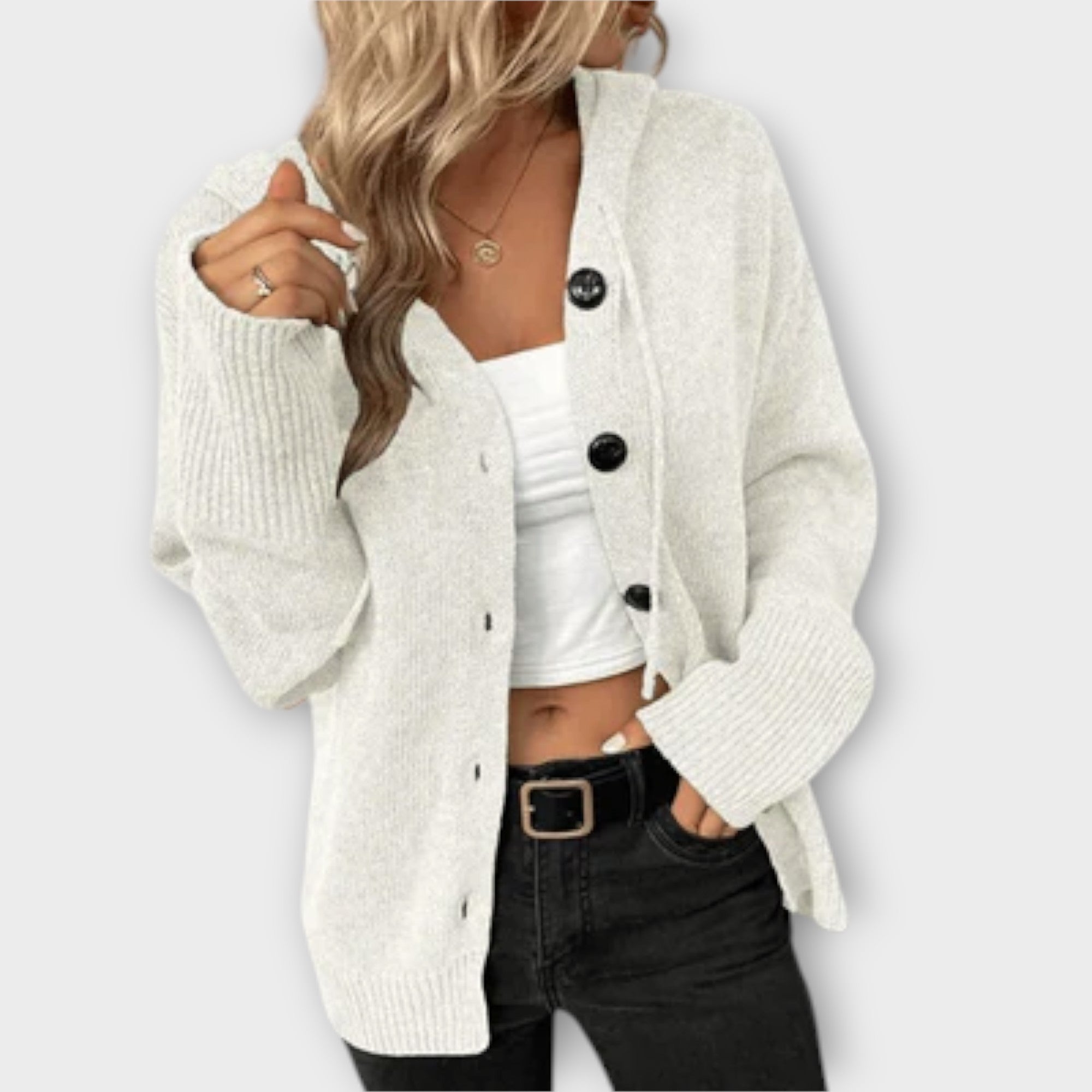 Brenne – Strickcardigan mit Knöpfen