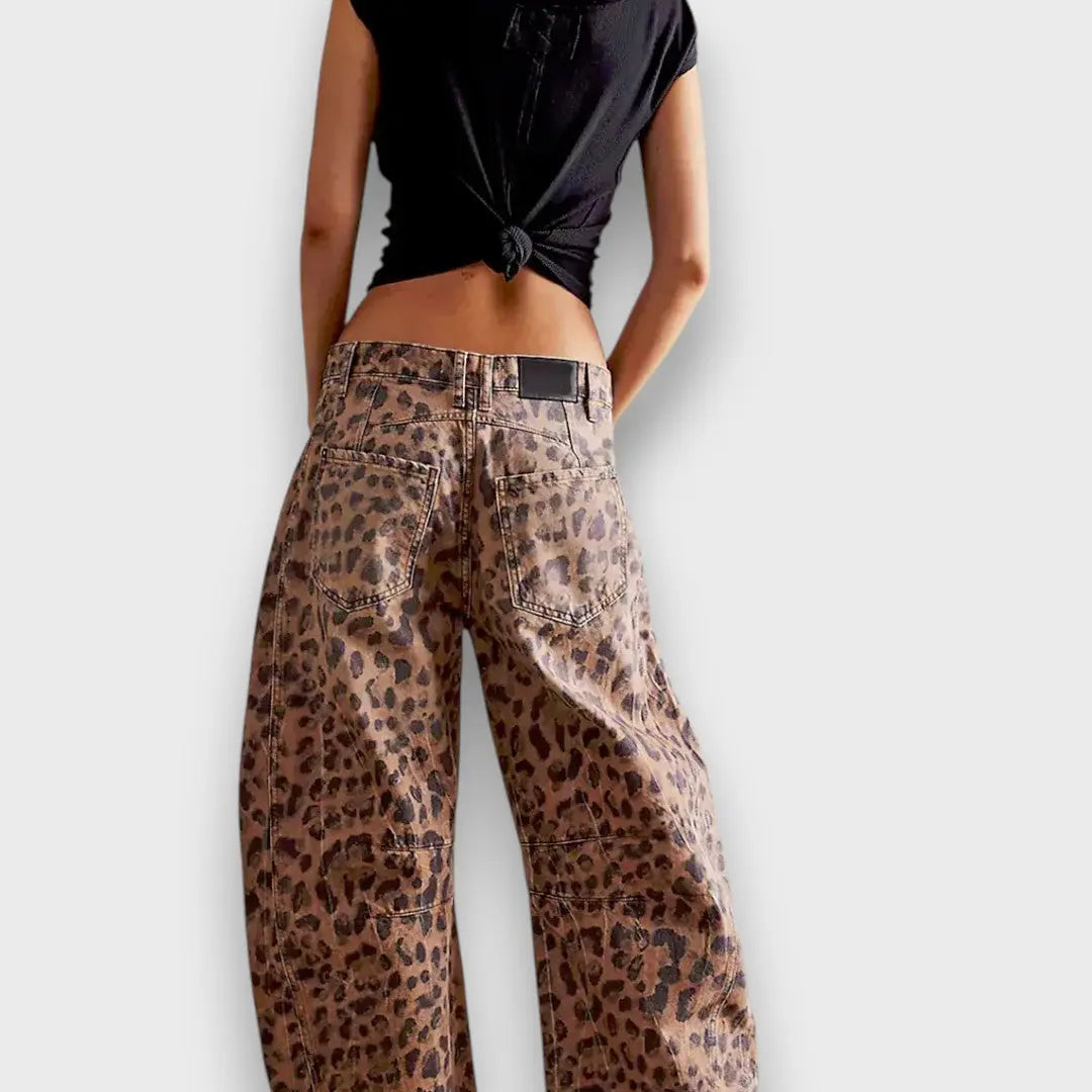 Edith – Hose mit Animal-Print - Emma Fioretti