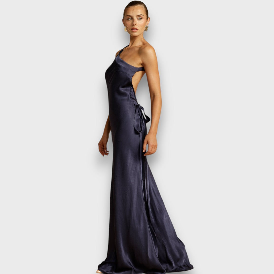 Muriel – Satin kleid in Maxilänge - Emma Fioretti