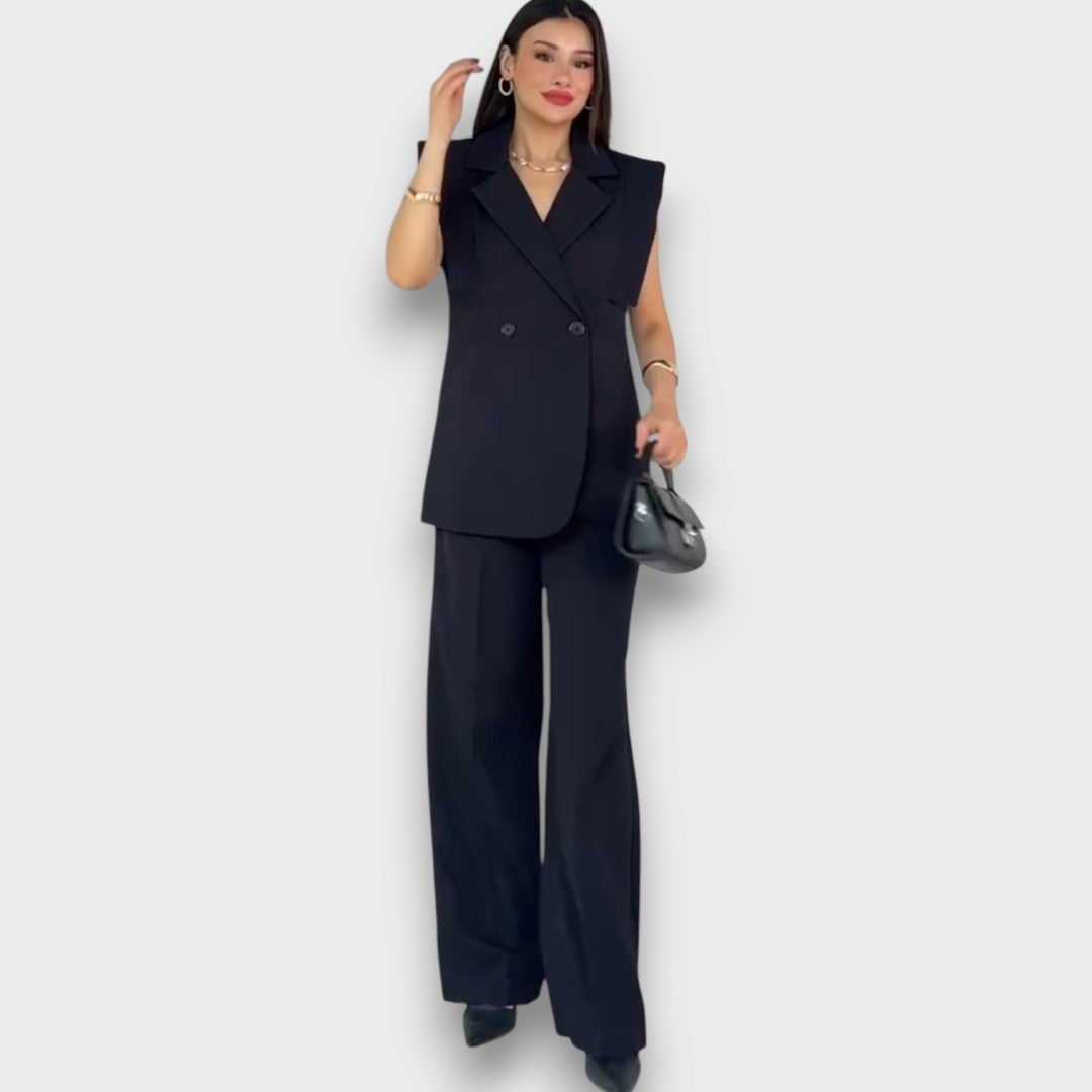 Olanda – Zweiteiler mit Oversize-Blazer und weiter Hose - Emma Fioretti