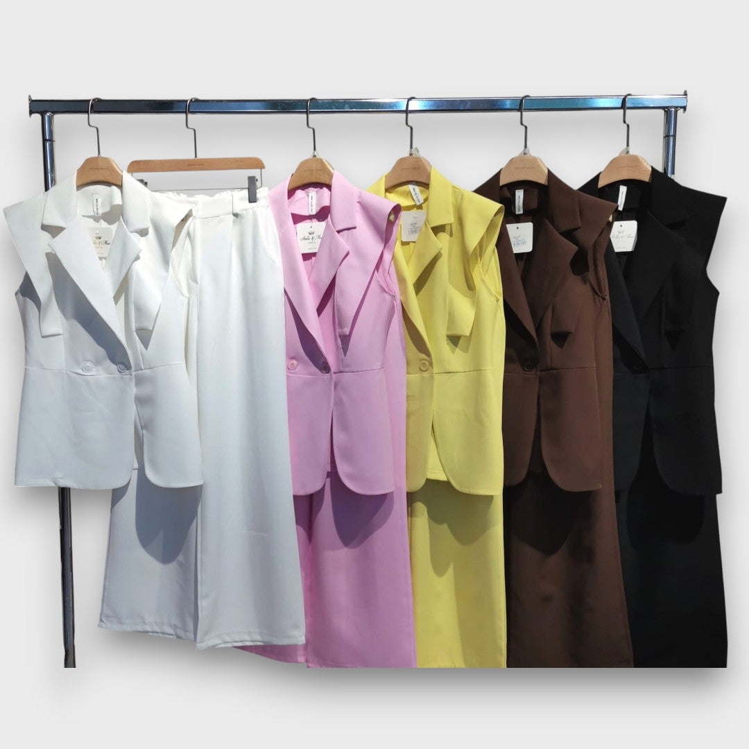 Olanda – Zweiteiler mit Oversize-Blazer und weiter Hose - Emma Fioretti
