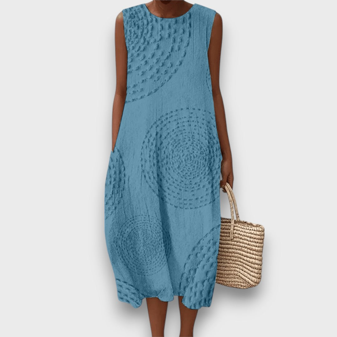 Talani – Ärmelloses Sommerkleid mit sanftem Print