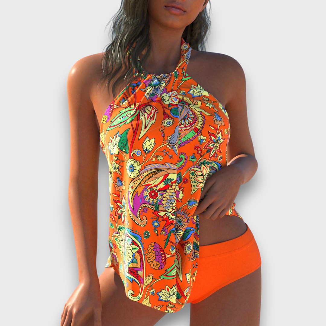 Lunelle – Tie-Dye-Badeanzug mit Trägern - Emma Fioretti