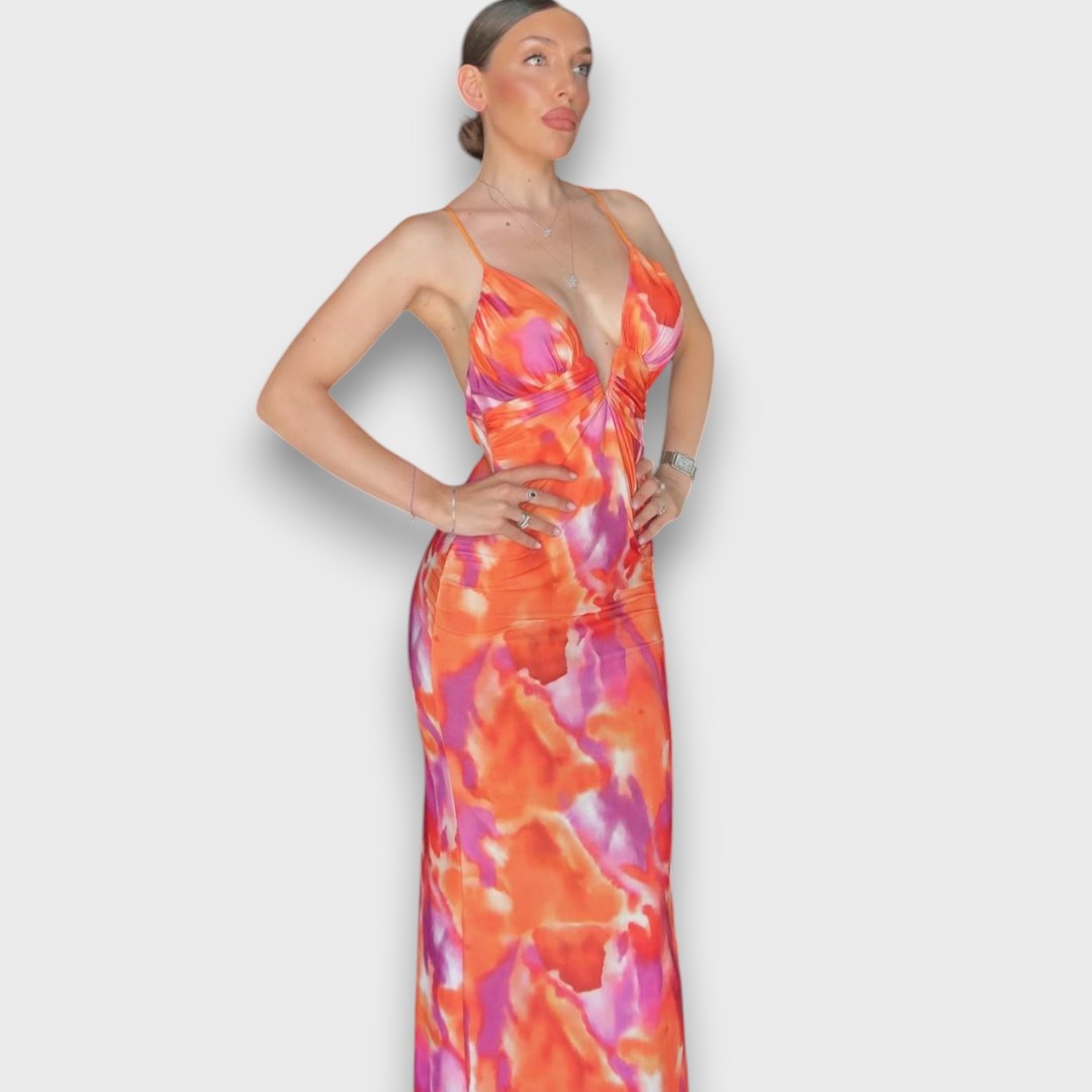 Ravena – Figurbetontes Sommerkleid mit Spaghettiträgern Emma Fioretti