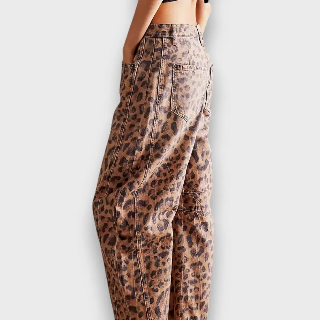 Edith – Hose mit Animal-Print - Emma Fioretti