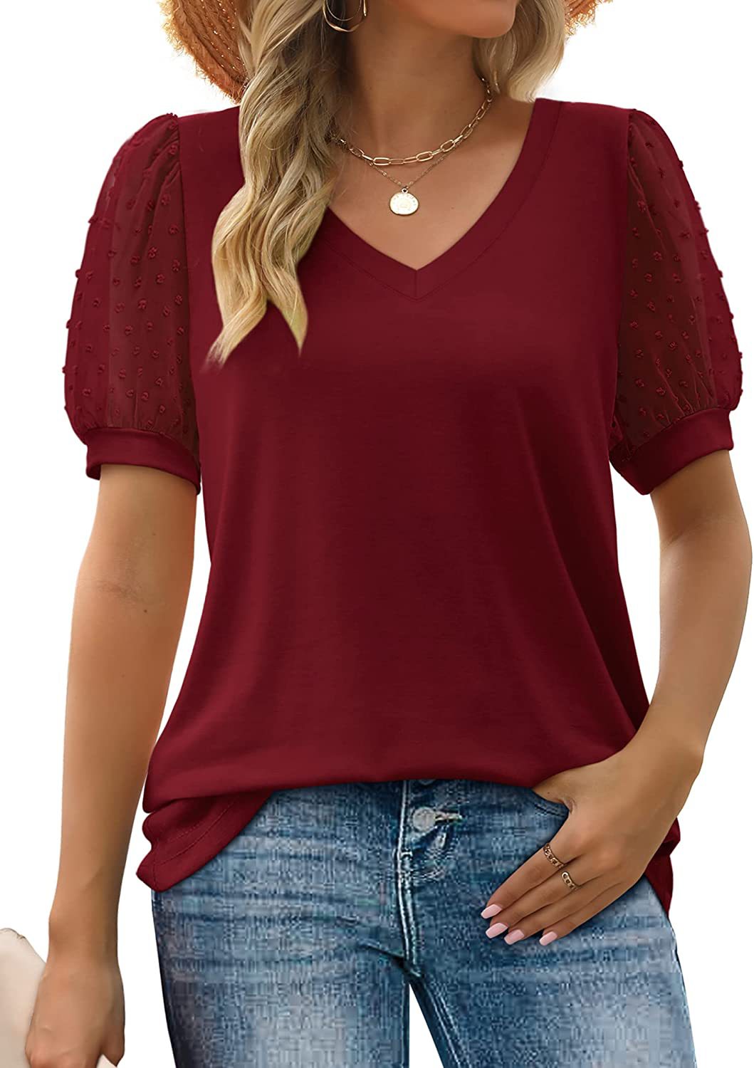 Janne™ | V-Neck Sleeve Belly Cover Top Emma Fioretti