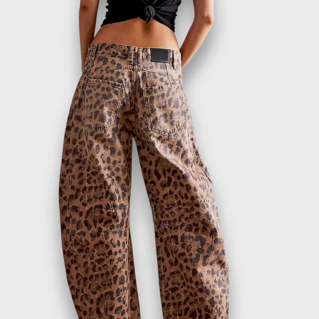 Edith – Hose mit Animal-Print - Emma Fioretti