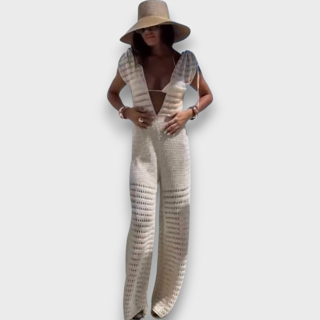 Isaline – Sommer-Jumpsuit mit Makramee-Details - Emma Fioretti