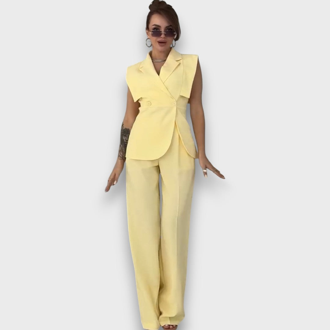 Olanda – Zweiteiler mit Oversize-Blazer und weiter Hose - Emma Fioretti