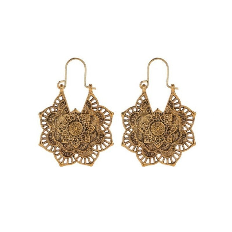Ohrringe mit Lotus-Mandala