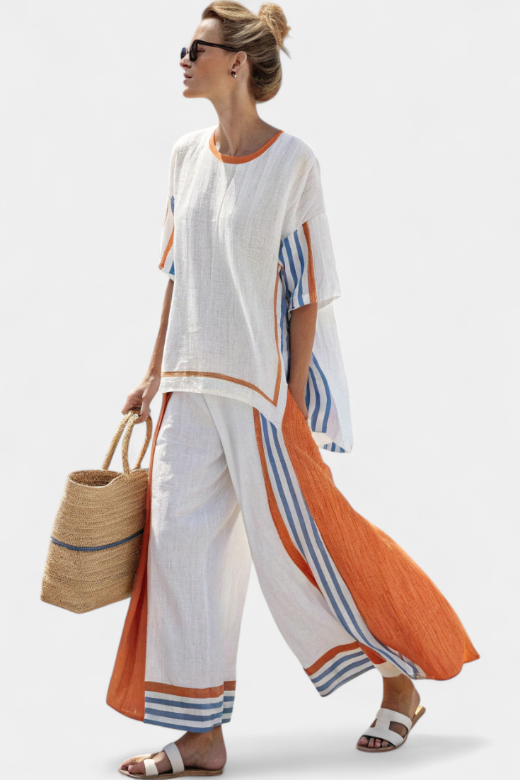 Amarice – Set mit weitem Schnitt und Streifendetail