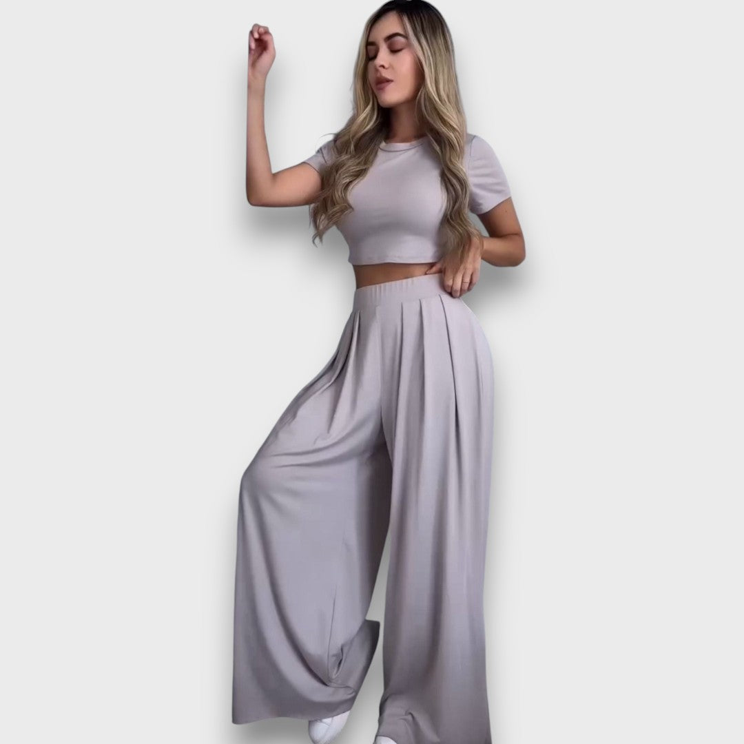 Andrea – Lässiges Set mit kurzem Top - Emma Fioretti