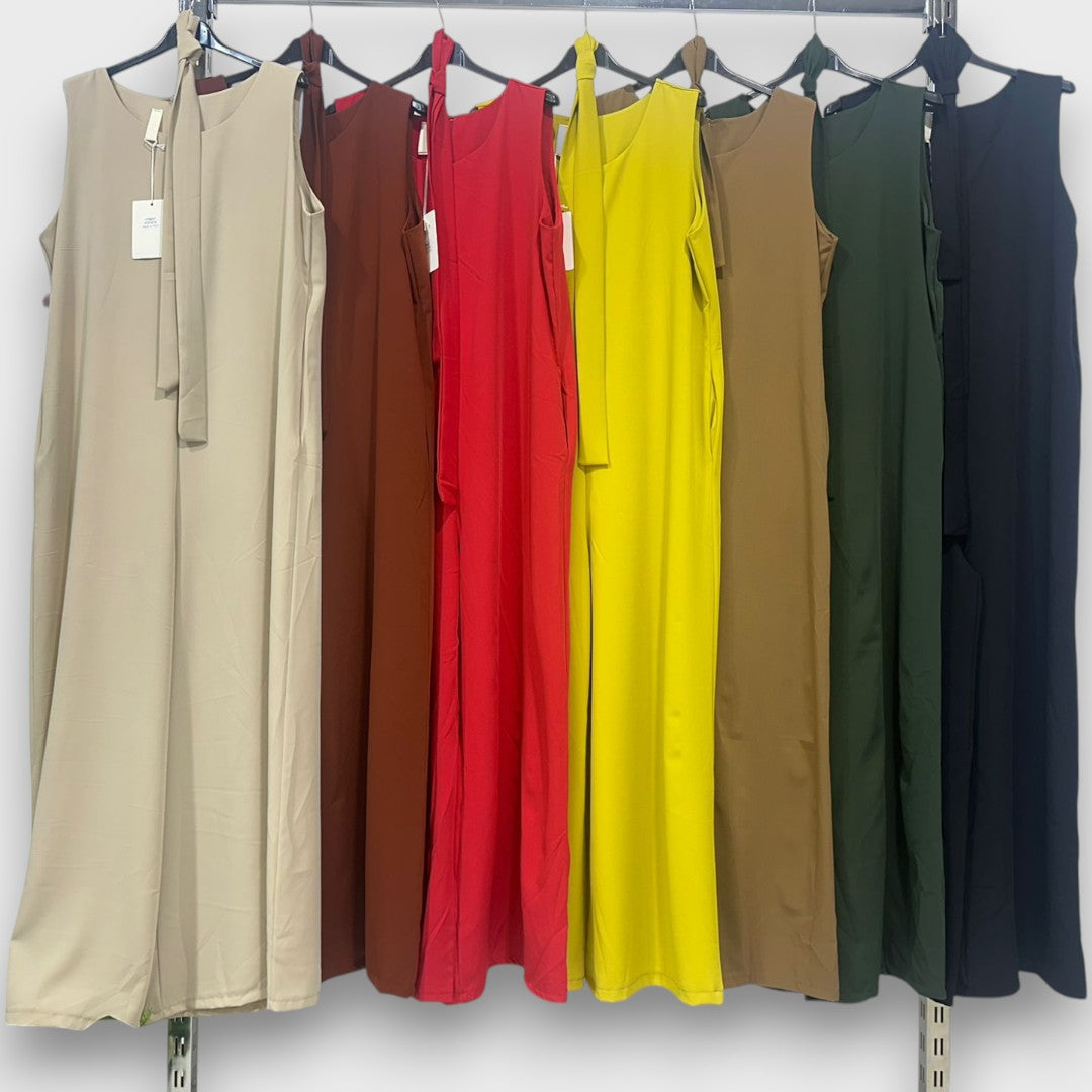 Delia – Jumpsuit mit Taillenschleife und weitem Bein - Emma Fioretti