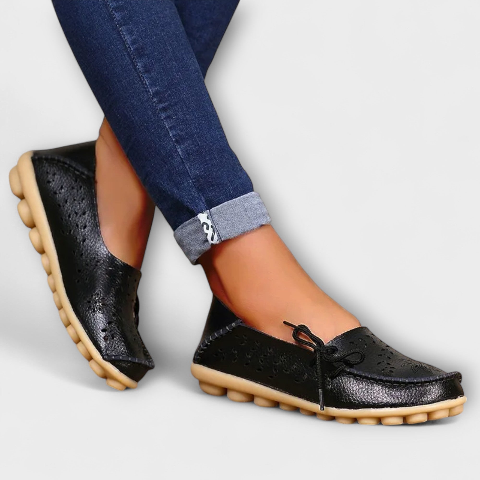 Soera – Slip-On Flats aus Echtleder