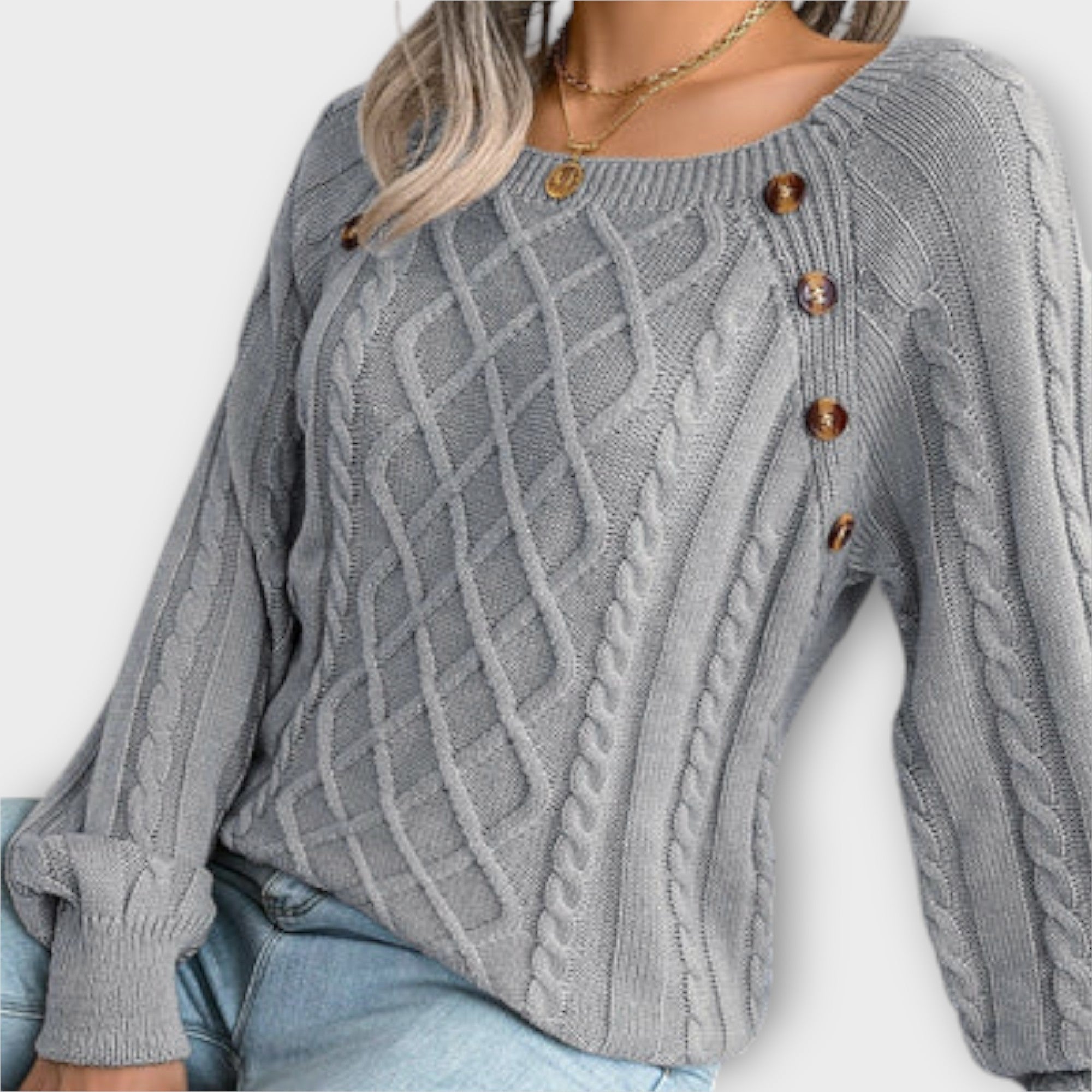Naelle – Strickpullover mit Knöpfen