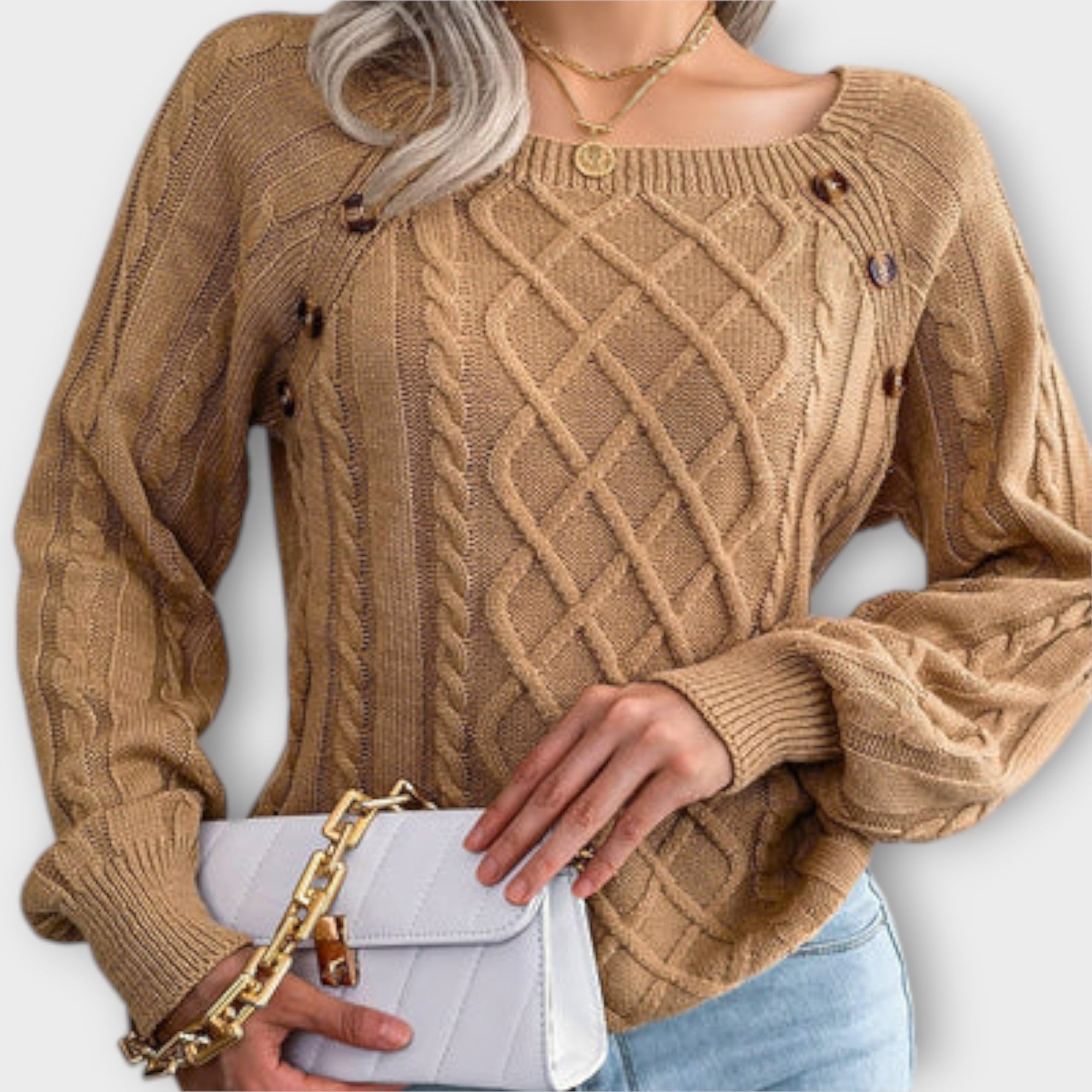 Naelle – Strickpullover mit Knöpfen