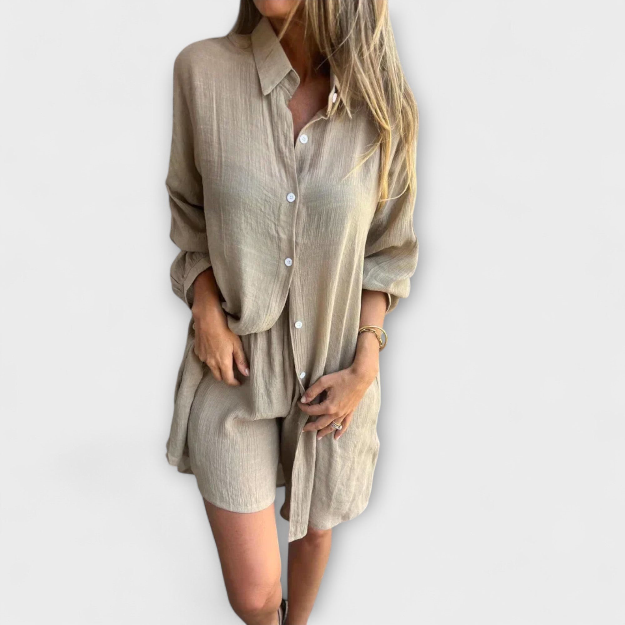 Serine – Zweiteiliges Sommer-Set mit Oversize-Bluse