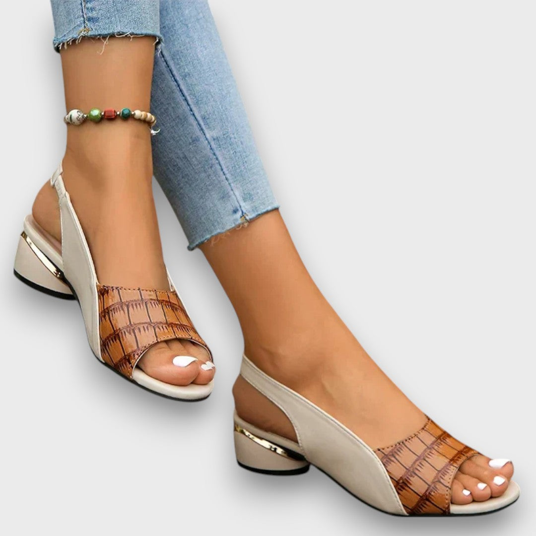 Davinya – Elegante Sandalen mit Kroko-Optik