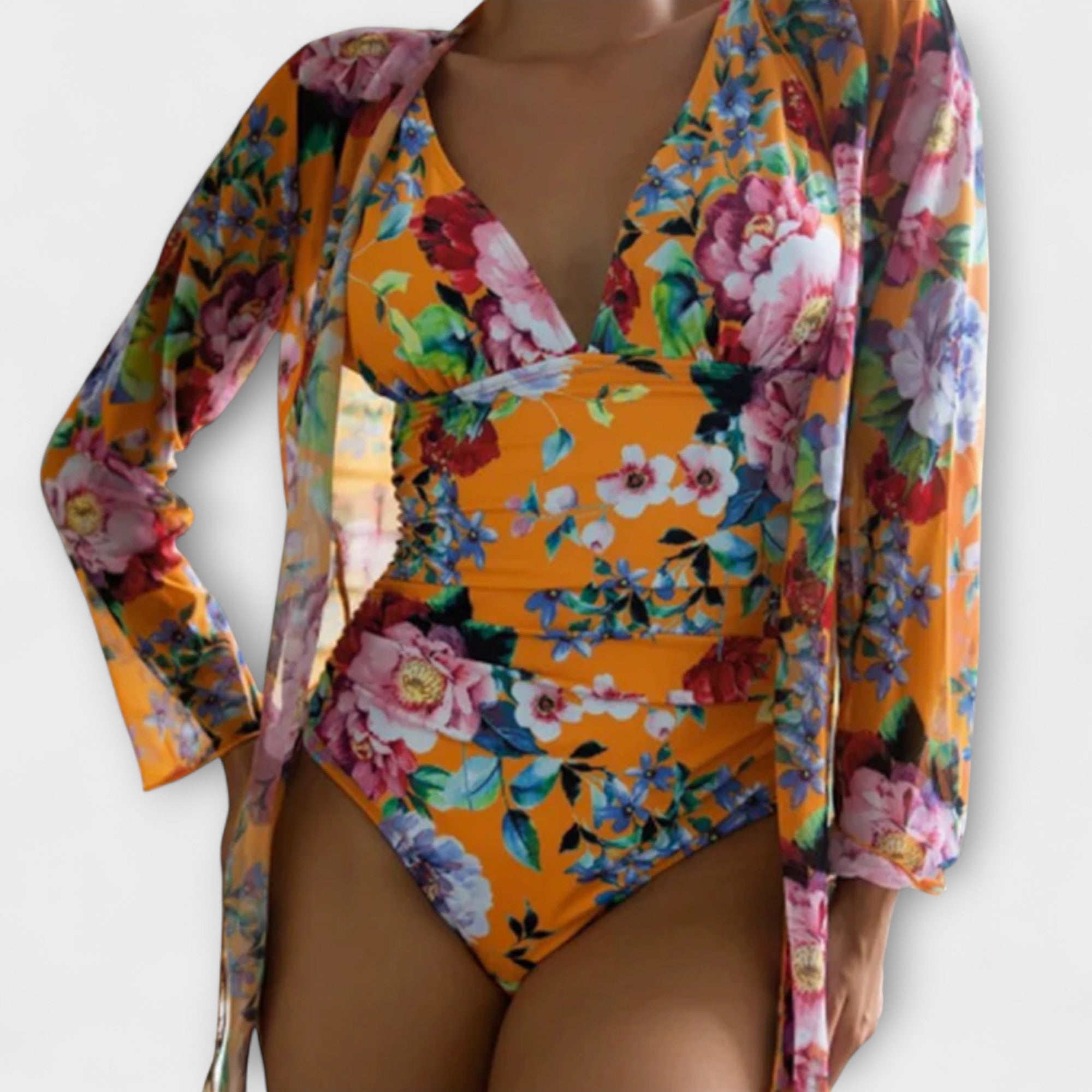 Maravi – Florales Badeanzug-Set mit Eleganz