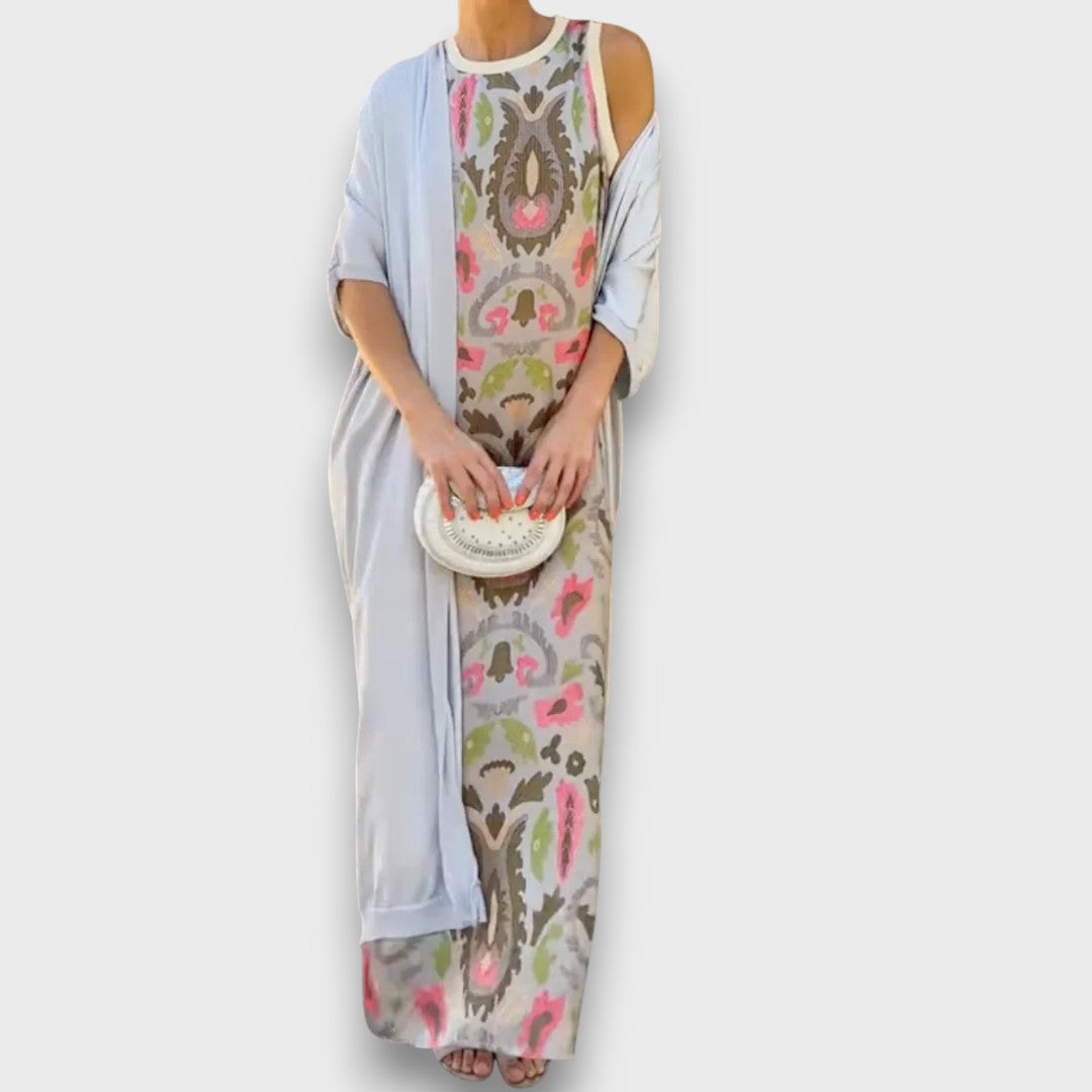Selviane – Maxikleid mit Cardigan