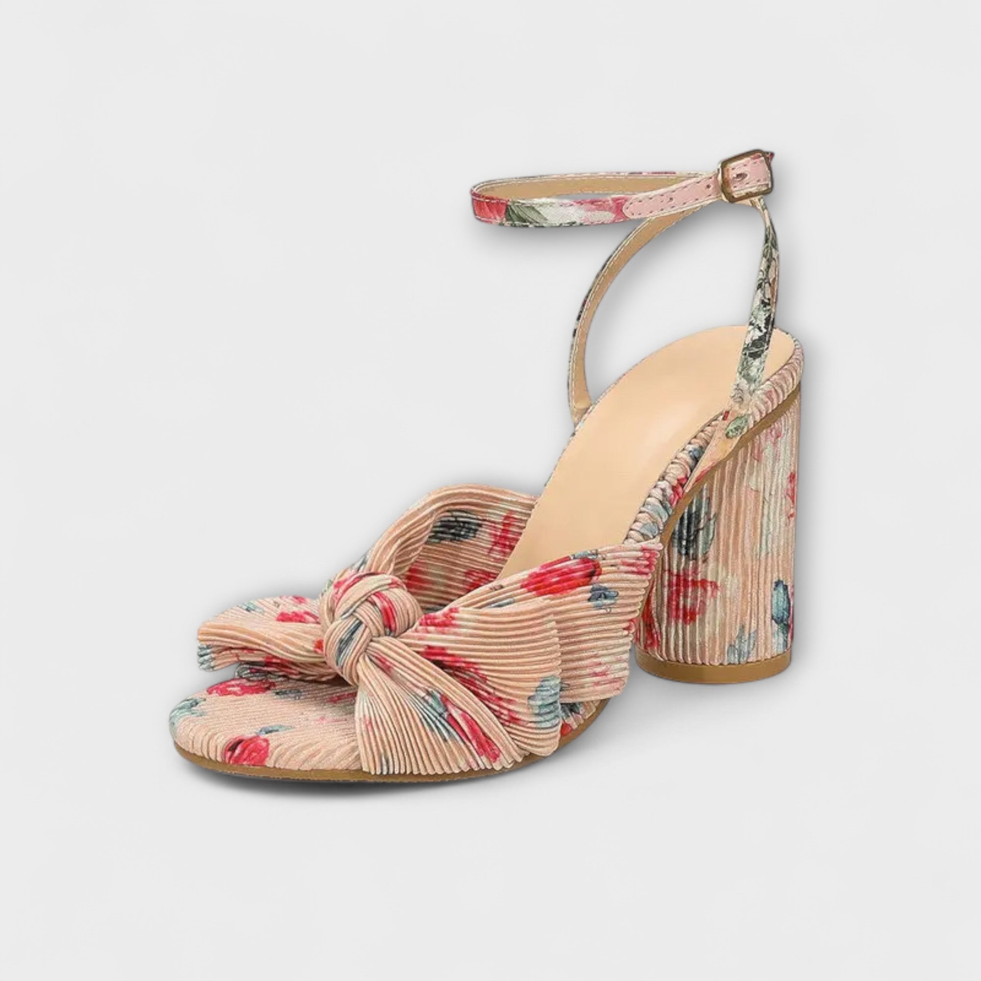 Lunette – Absatzsandalen mit Plissee-Schleife
