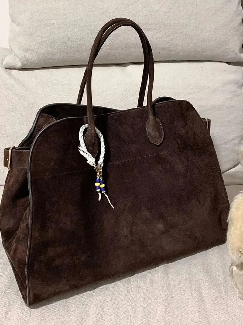 Henna – Vegane Wildleder-Tote mit zeitloser Eleganz - Emma Fioretti