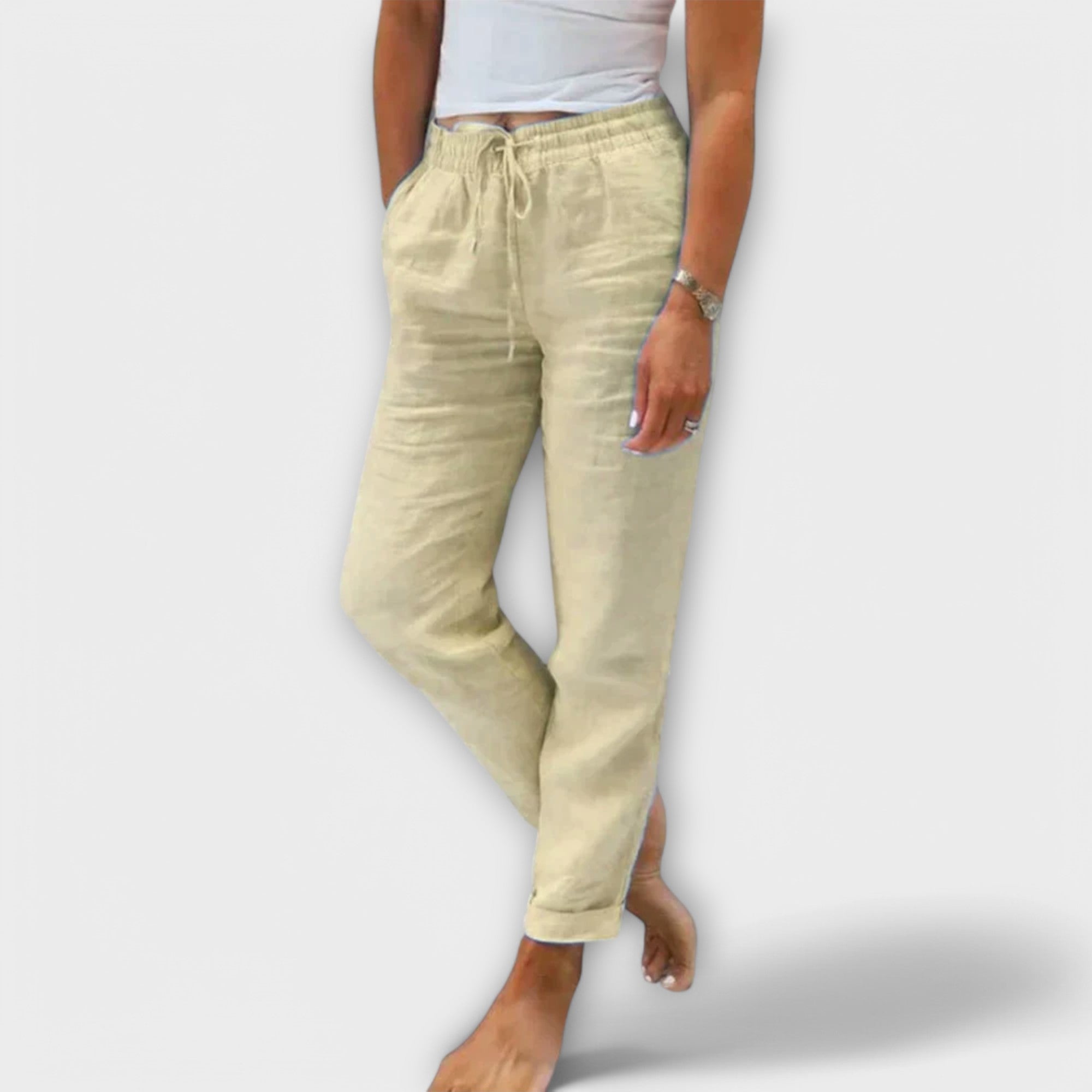 Livya – Sommerhose aus leichtem Leinenmix