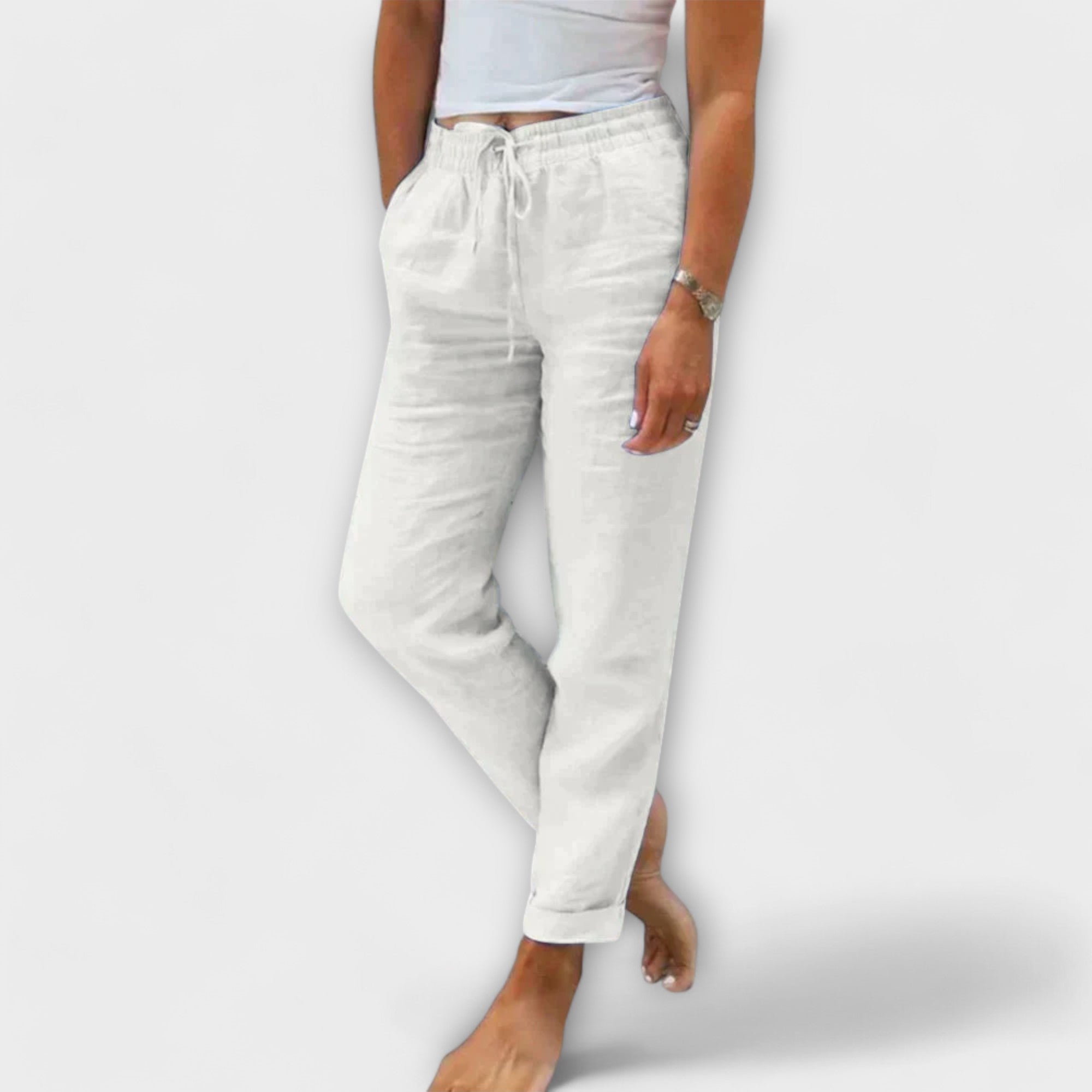 Livya – Sommerhose aus leichtem Leinenmix
