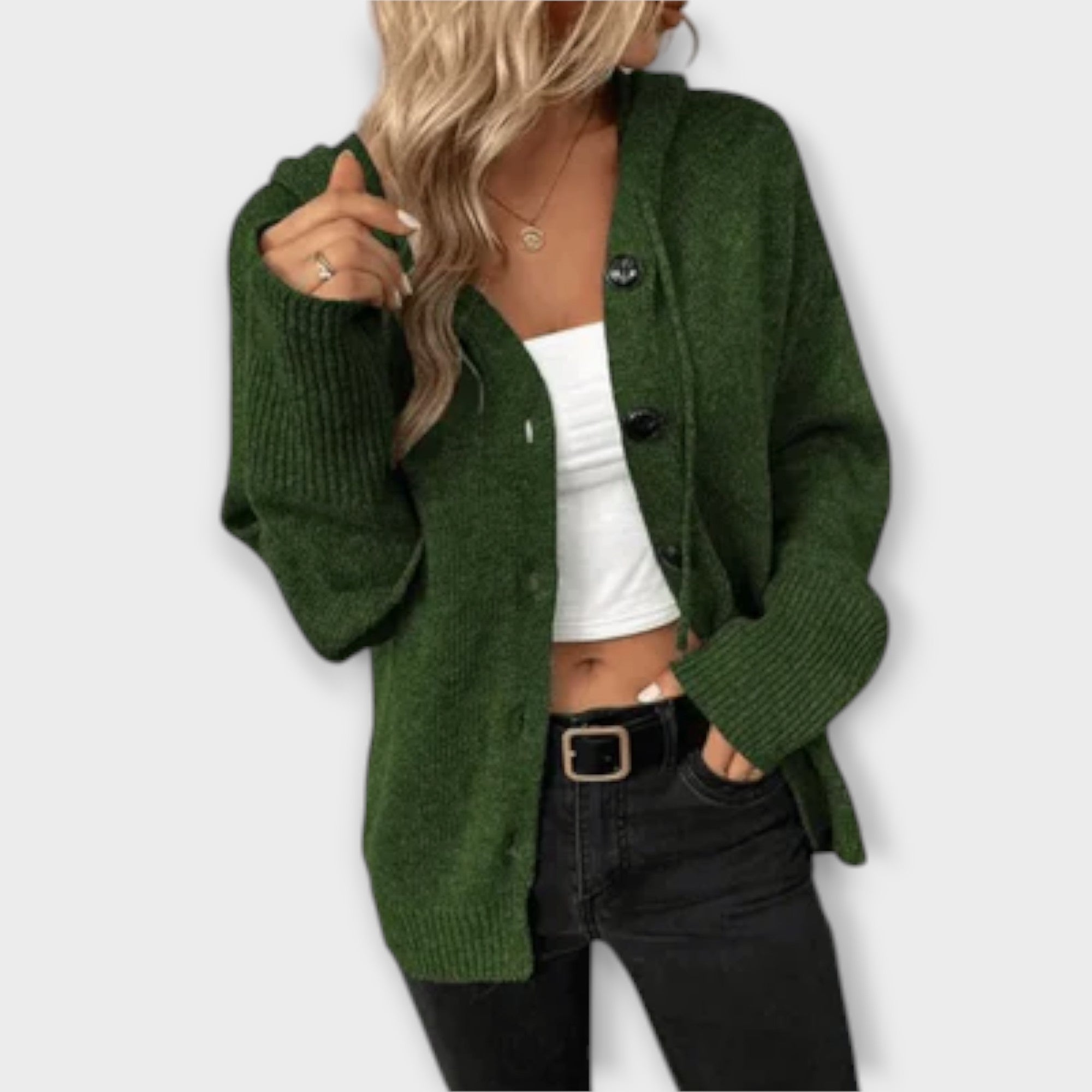 Brenne – Strickcardigan mit Knöpfen