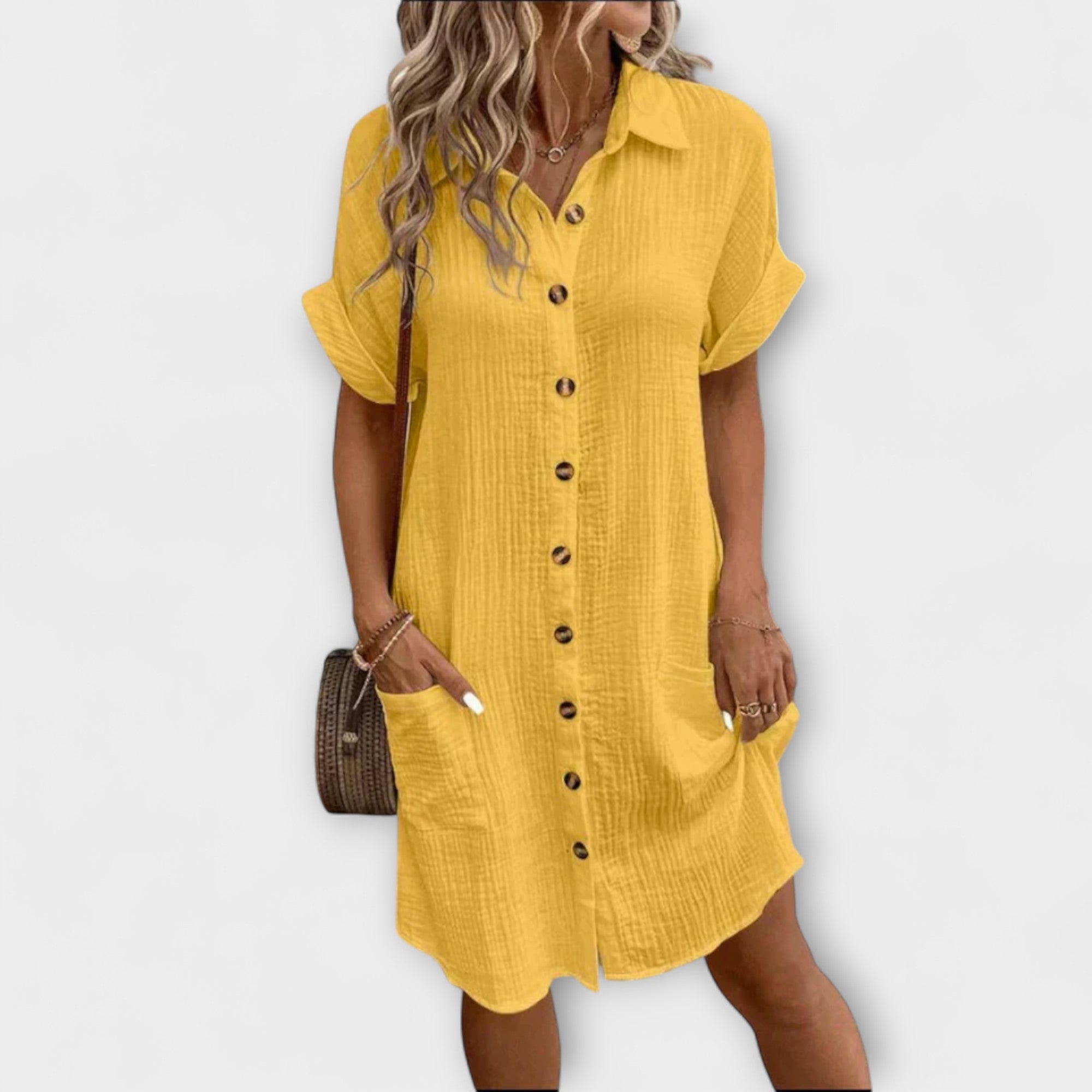 Liviana – Lockeres Sommerkleid mit Knopfleiste