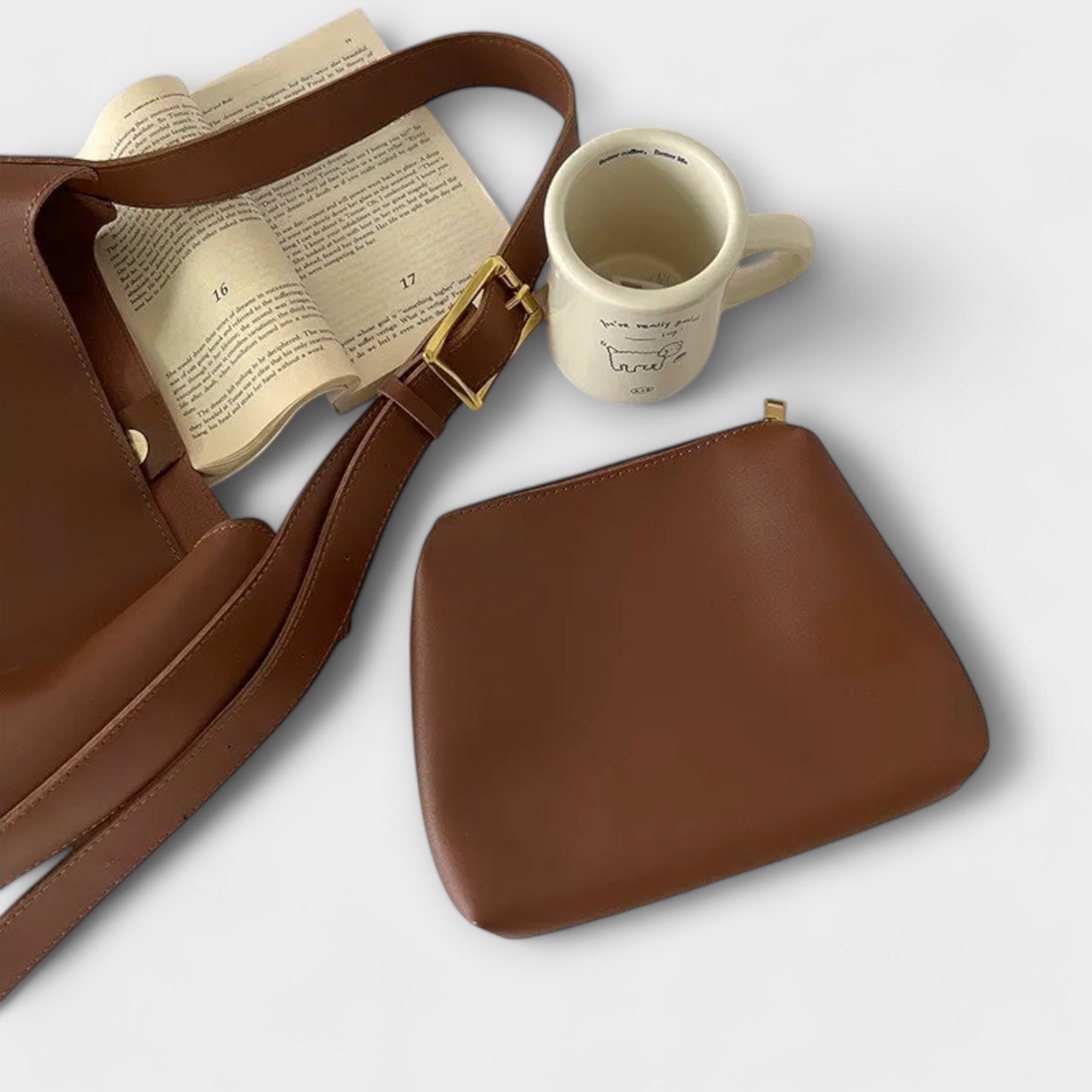 Lora. – Elegante Lederschultertasche Emma Fioretti