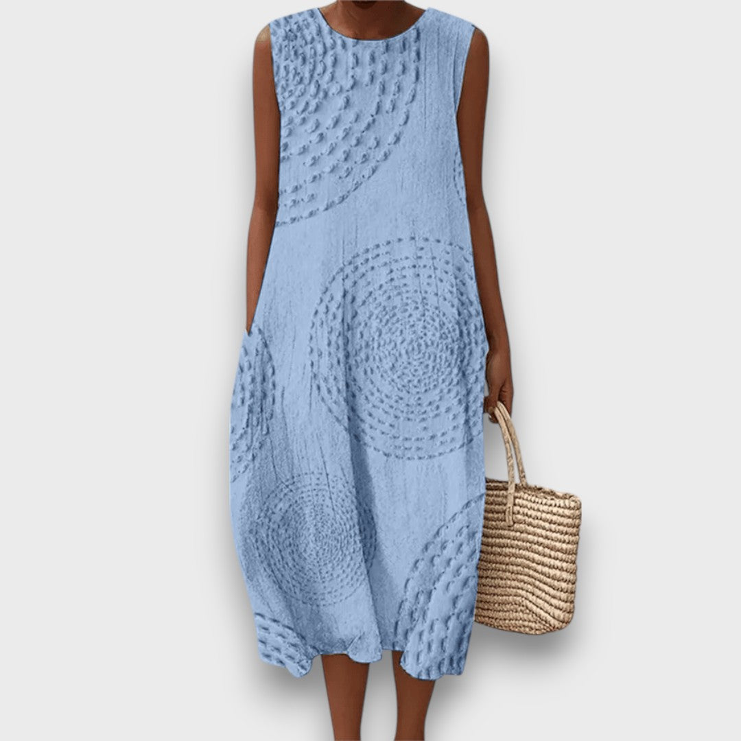 Talani – Ärmelloses Sommerkleid mit sanftem Print
