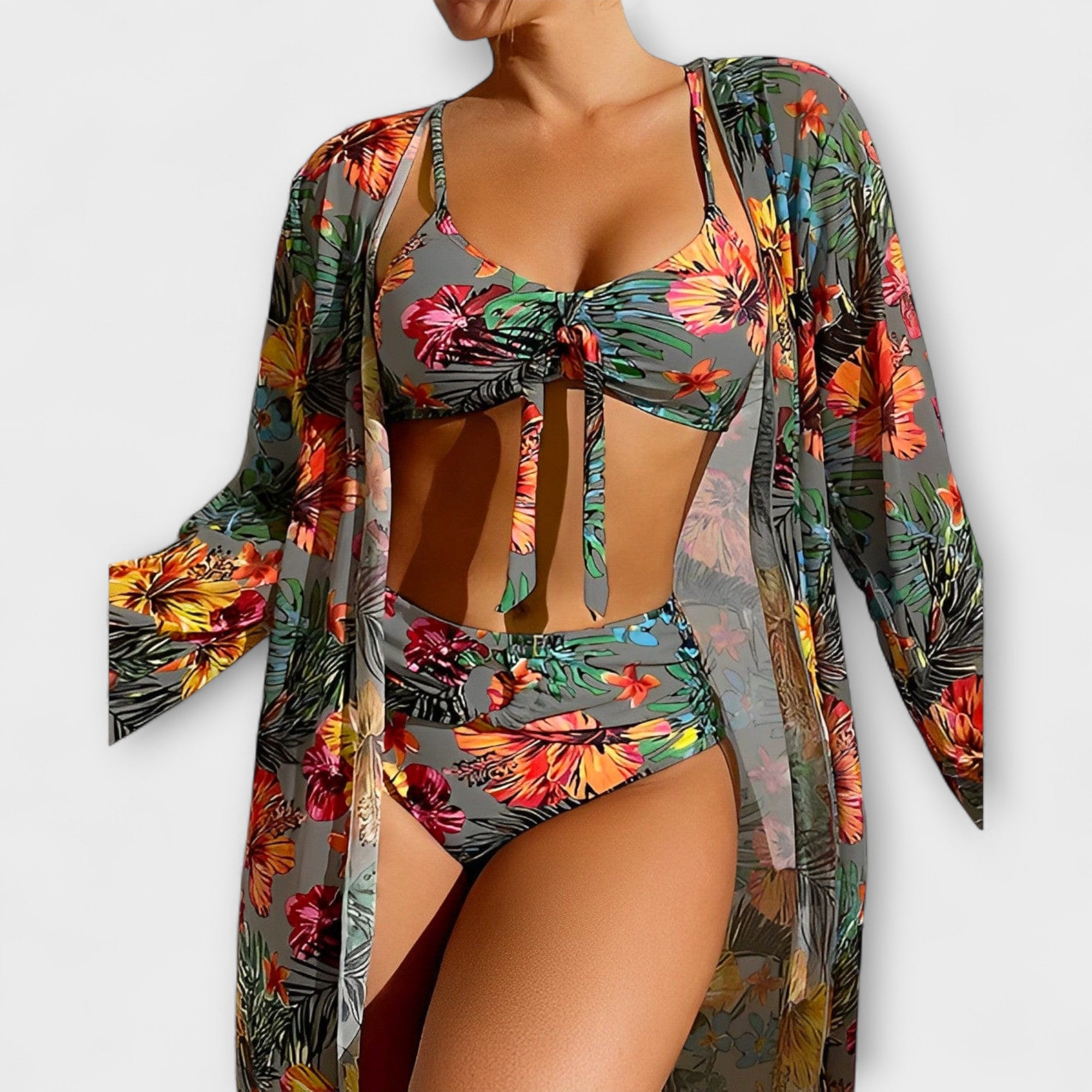 Malani – 3-teiliges Bikini-Set mit tropischem Flair