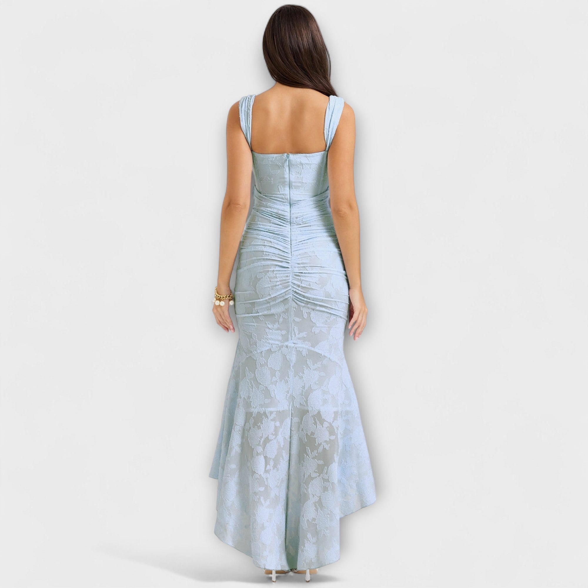 Eloura – Korsettkleid in zartem Rosaton