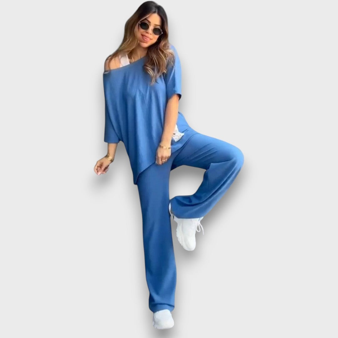 Marianna – Lockeres Set mit asymmetrischem Top - Emma Fioretti