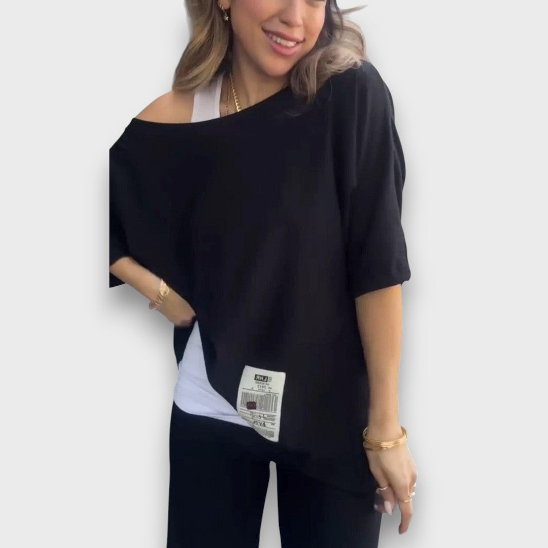 Marianna – Lockeres Set mit asymmetrischem Top - Emma Fioretti