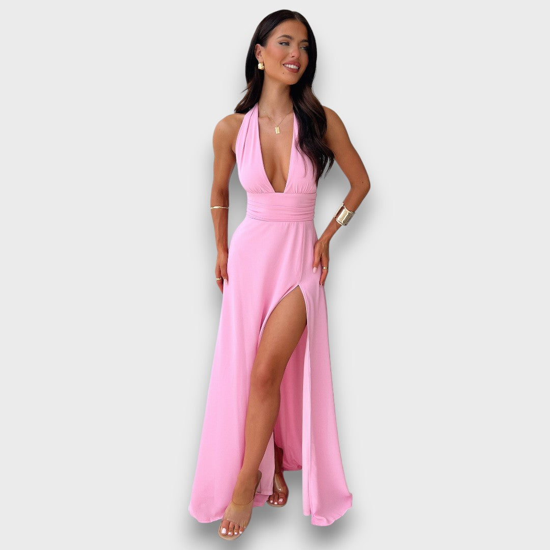 Elenoré – Maxikleid mit tiefem Beinschlitz Emma Fioretti
