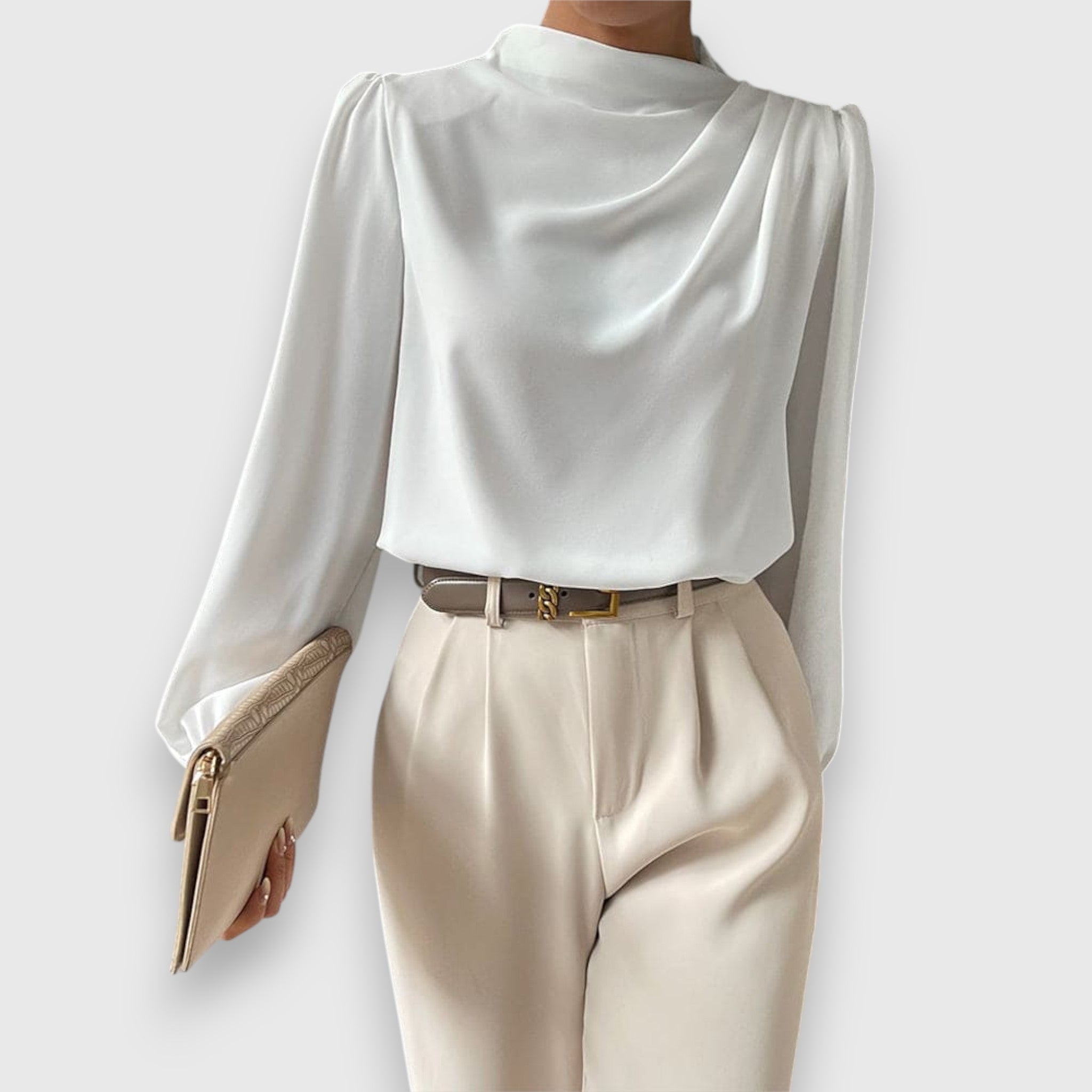 Lenira – Bluse mit Stehkragen