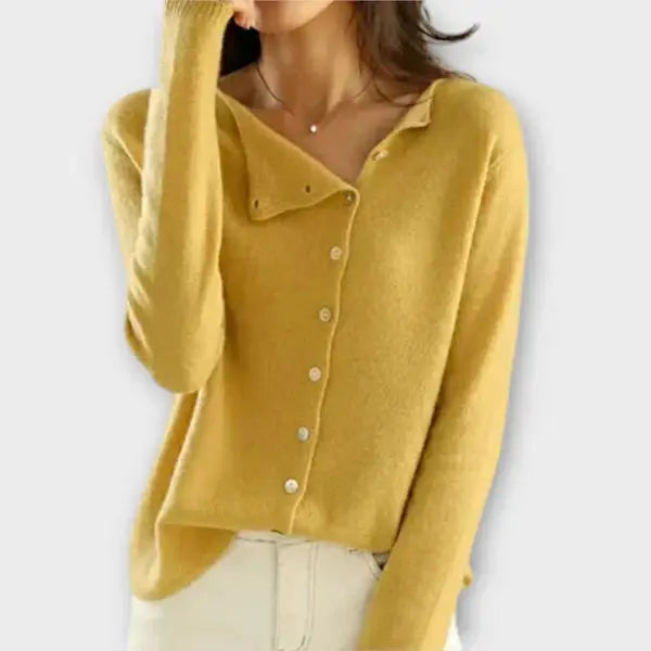Paige – Weicher Cardigan mit asymmetrischer Knopfleiste - Emma Fioretti