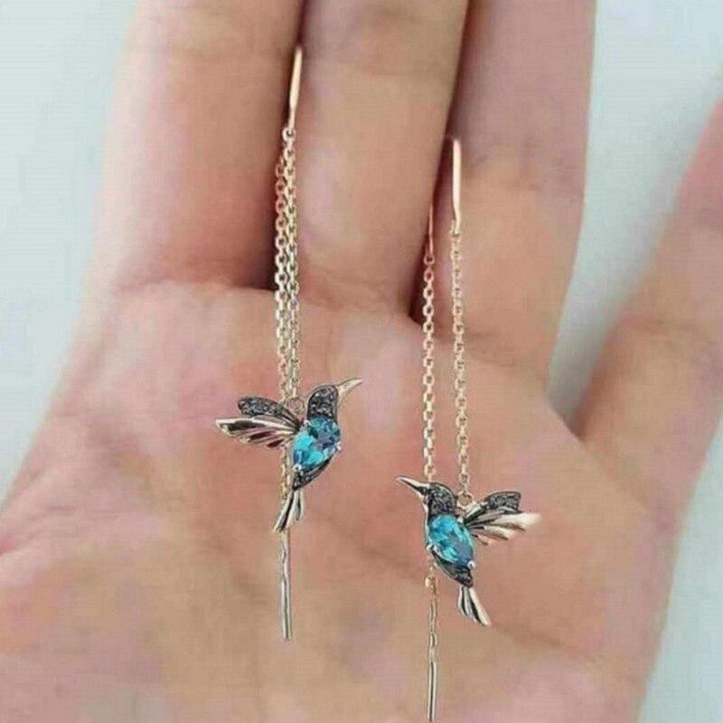Aveline – Kolibri-Ohrringe mit Emaille